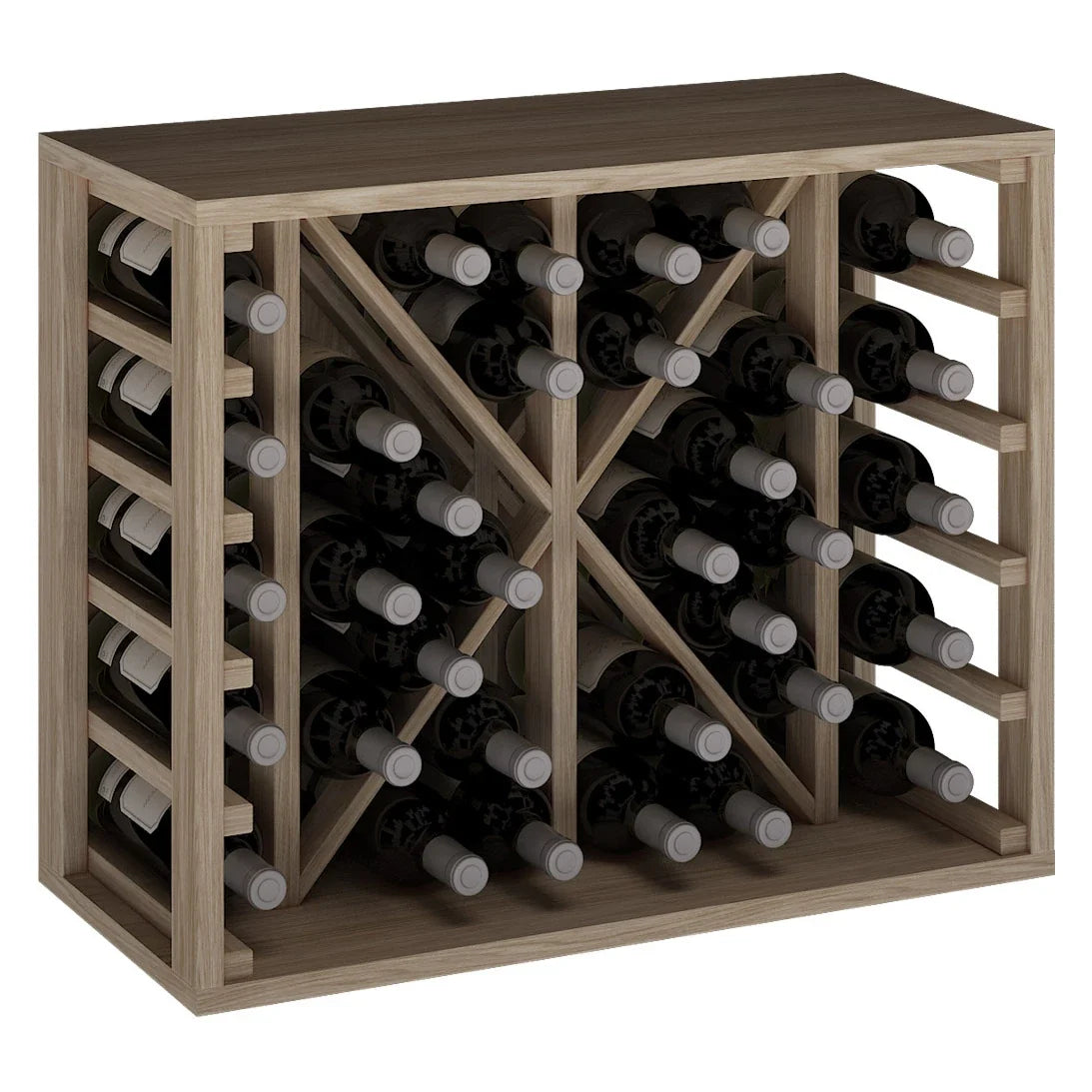 Wine rack for 34 bottles Expovinalia Toral Godello 2531 – Natural oak – ER2531