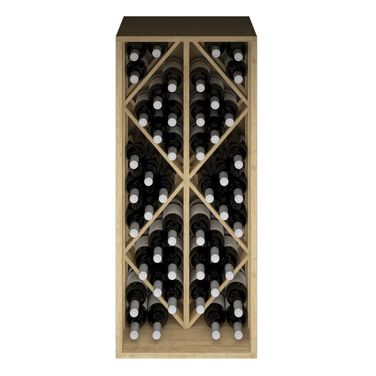 Wine rack for 48 bottles Expovinalia Toral Godello 2532 – Pine with light oak finish – view 4 – EX2532