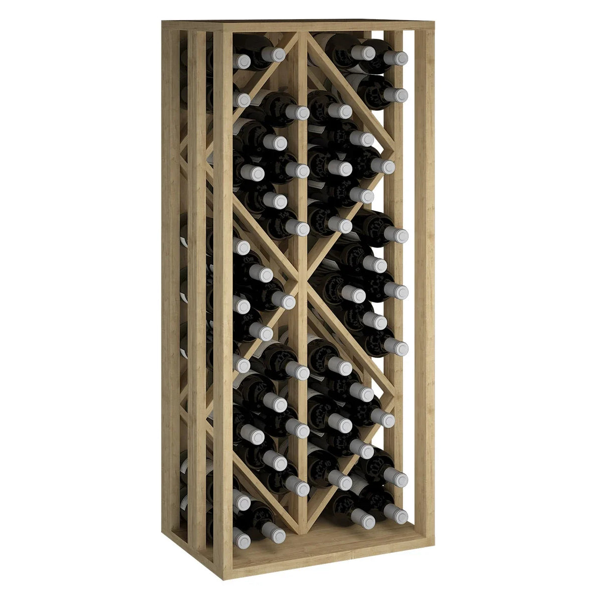 Wine rack for 48 bottles Expovinalia Toral Godello 2532 – Pine with light oak finish – EX2532