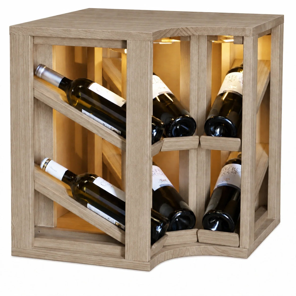 Wine rack for 6 bottles Expovinalia Villafranca Godello 2198 – Natural oak – ER2198