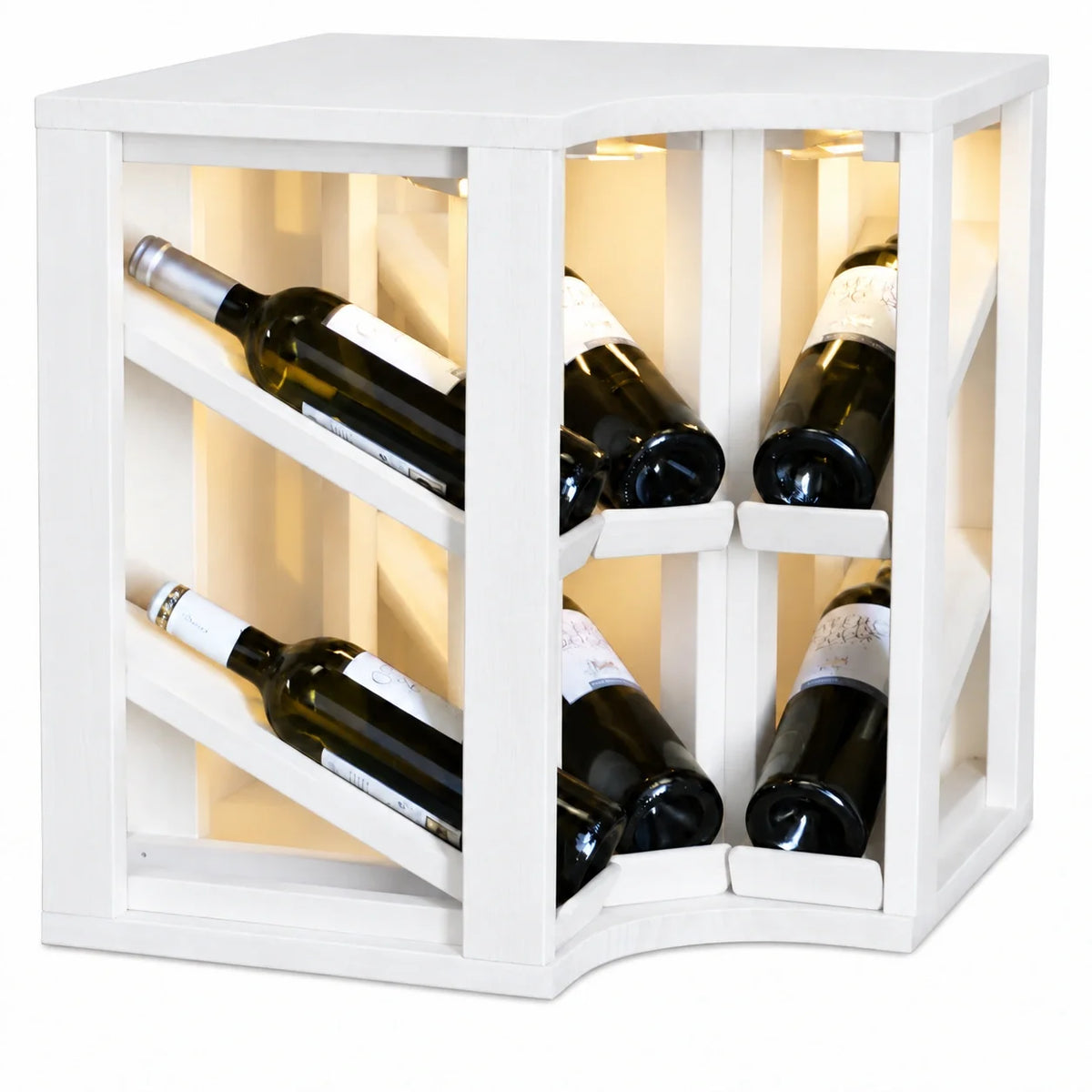 Wine rack for 6 bottles Expovinalia Villafranca Godello 2198 – White pine – EW2198