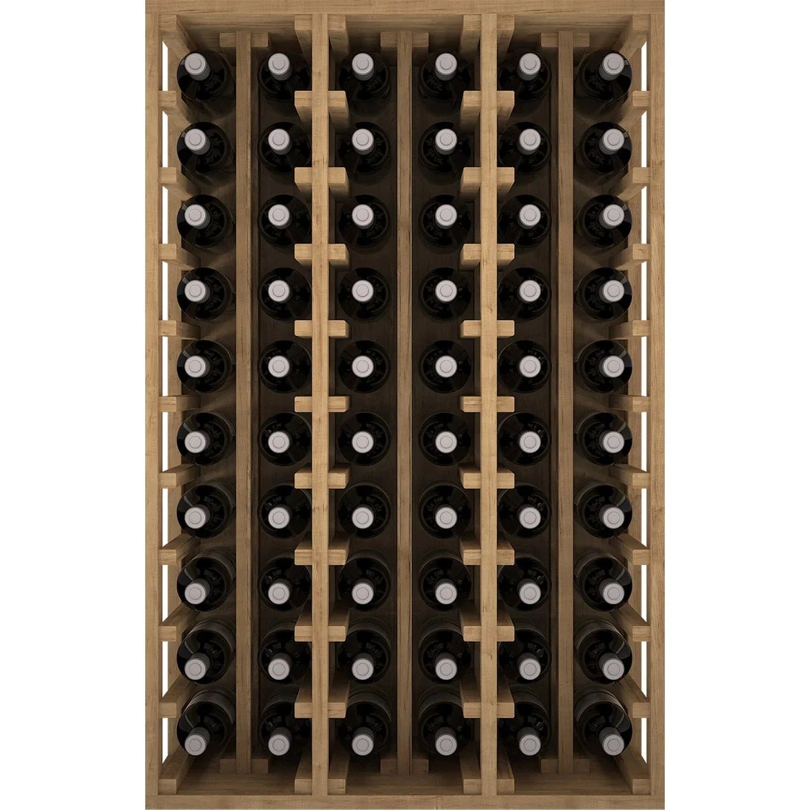 Wine rack for 60 bottles Expovinalia Canedo Godello 2060 – Pine with light oak finish – view 2 – EX2060