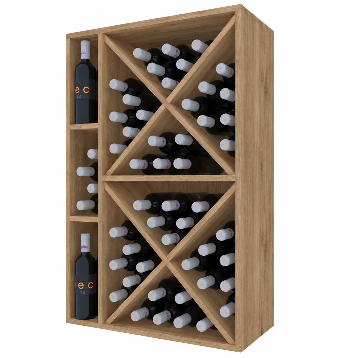 Wine rack for 66 bottles Expovinalia Corullón 1 Godello 2536 – Natural oak – ER2536