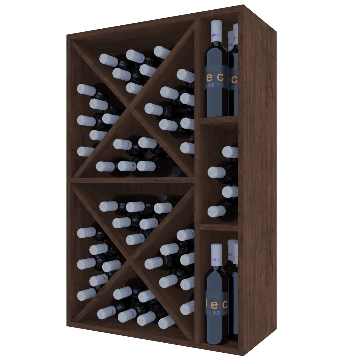 Wine rack for 66 bottles Expovinalia Corullón 2 Godello 2537 – Dark pine – HX2537