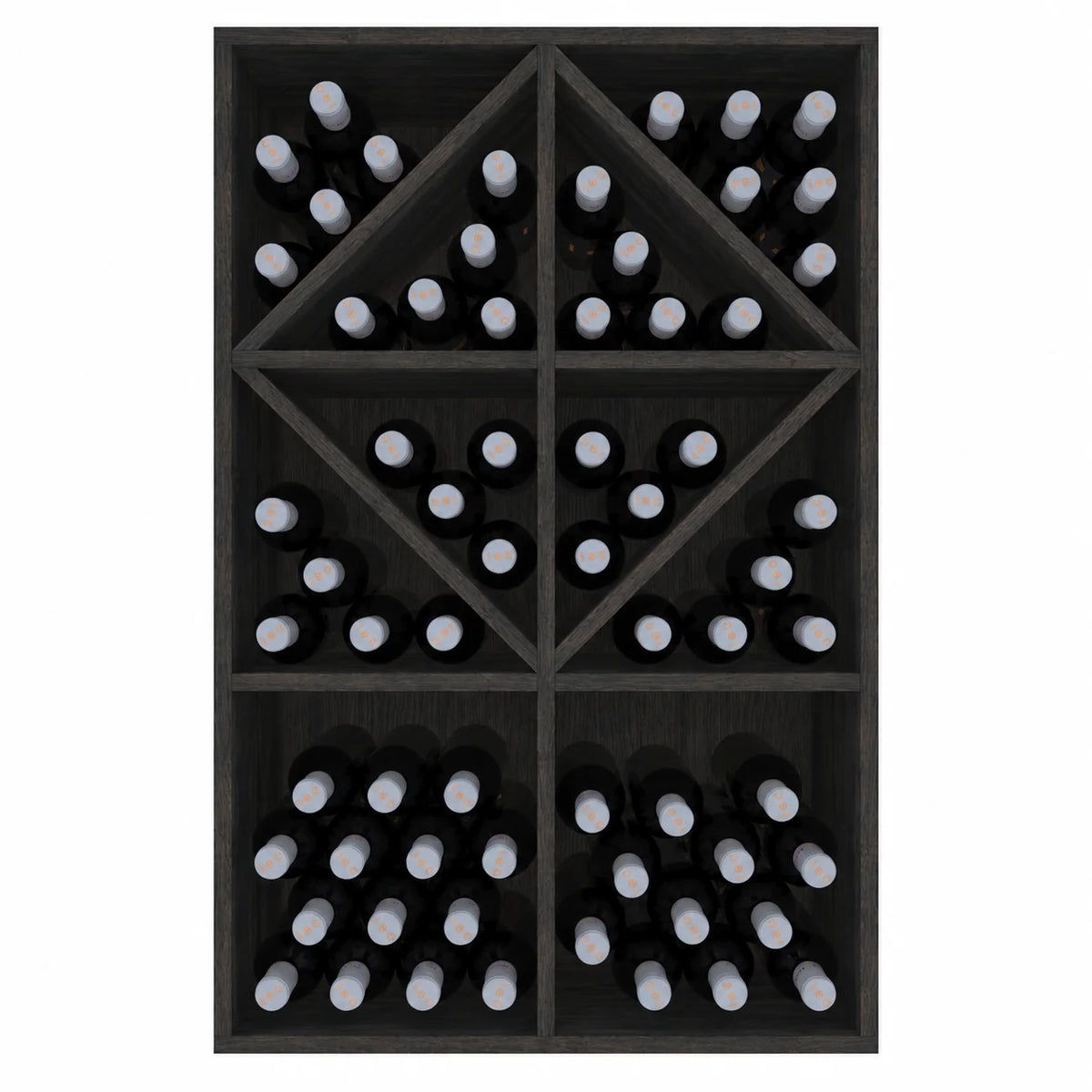 Wine rack for 70 bottles Expovinalia Toral Godello 2534 – Black pine – BX2534