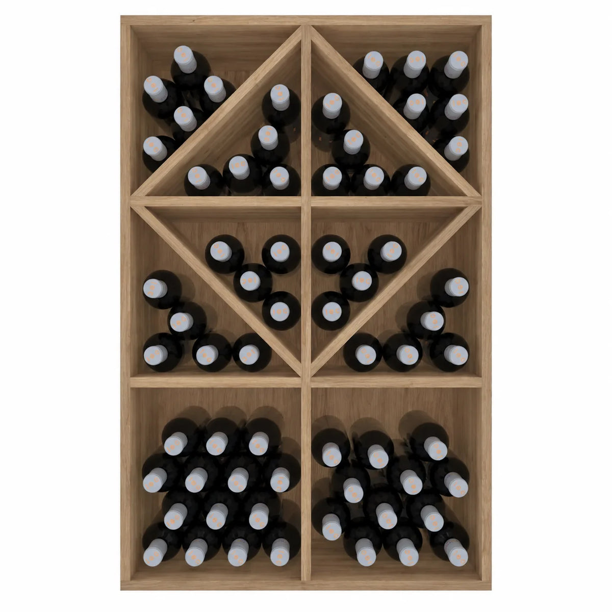 Wine rack for 70 bottles Expovinalia Toral Godello 2534 – Natural oak – ER2534
