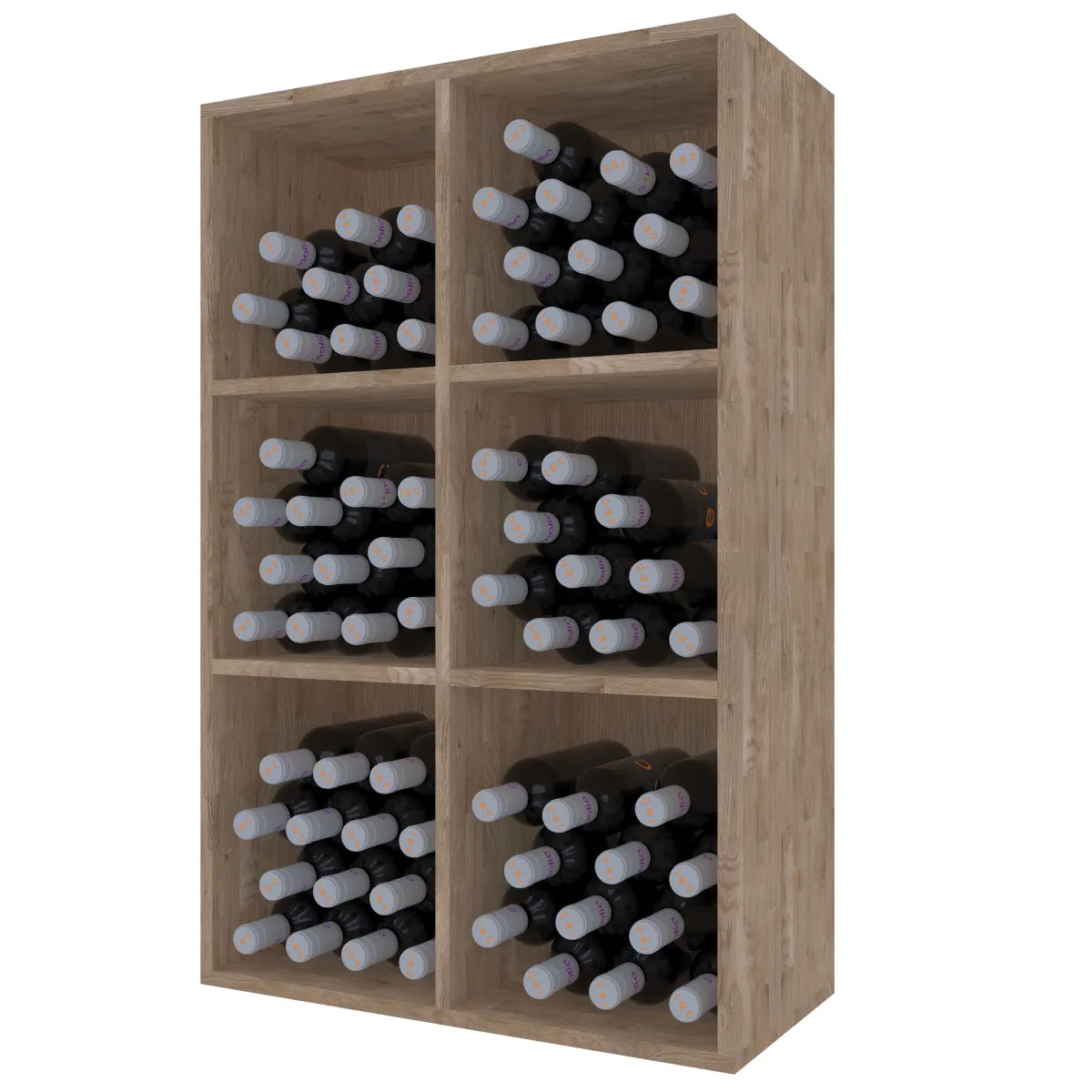 Wine rack for 90 bottles Expovinalia Corullón Godello 2526 – Pine with light oak finish – EX2526