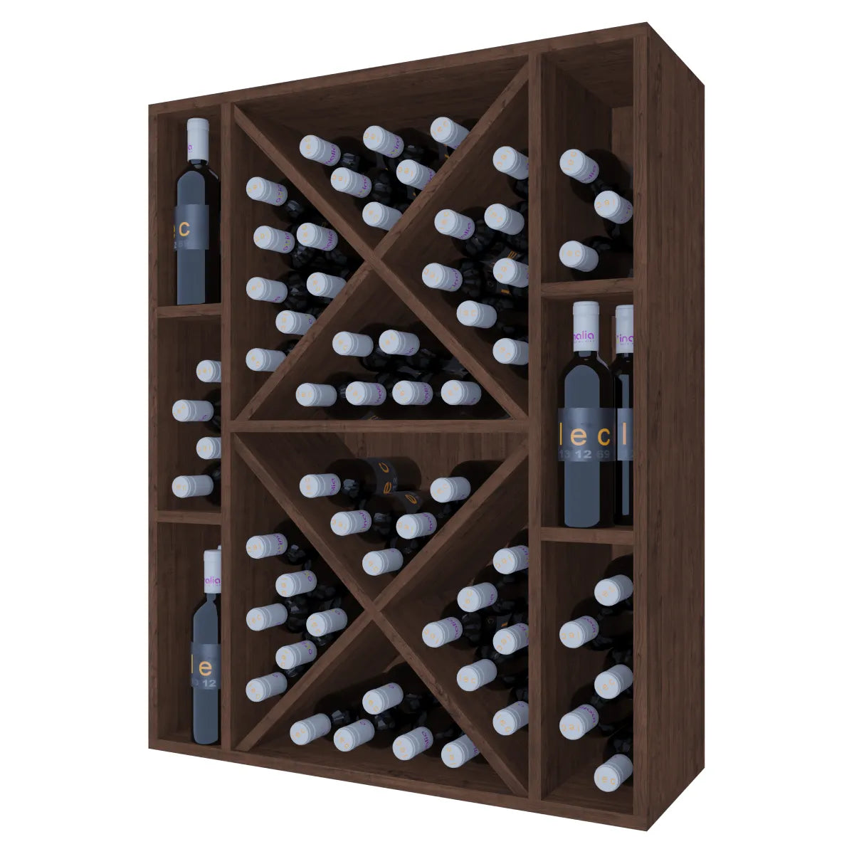 Wine rack for 90 bottles Expovinalia Toral Godello 2538 – Dark pine – HX2538