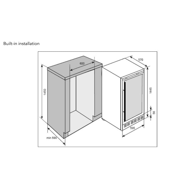 Weinkühlschrank 100 Flaschen CAVCE100