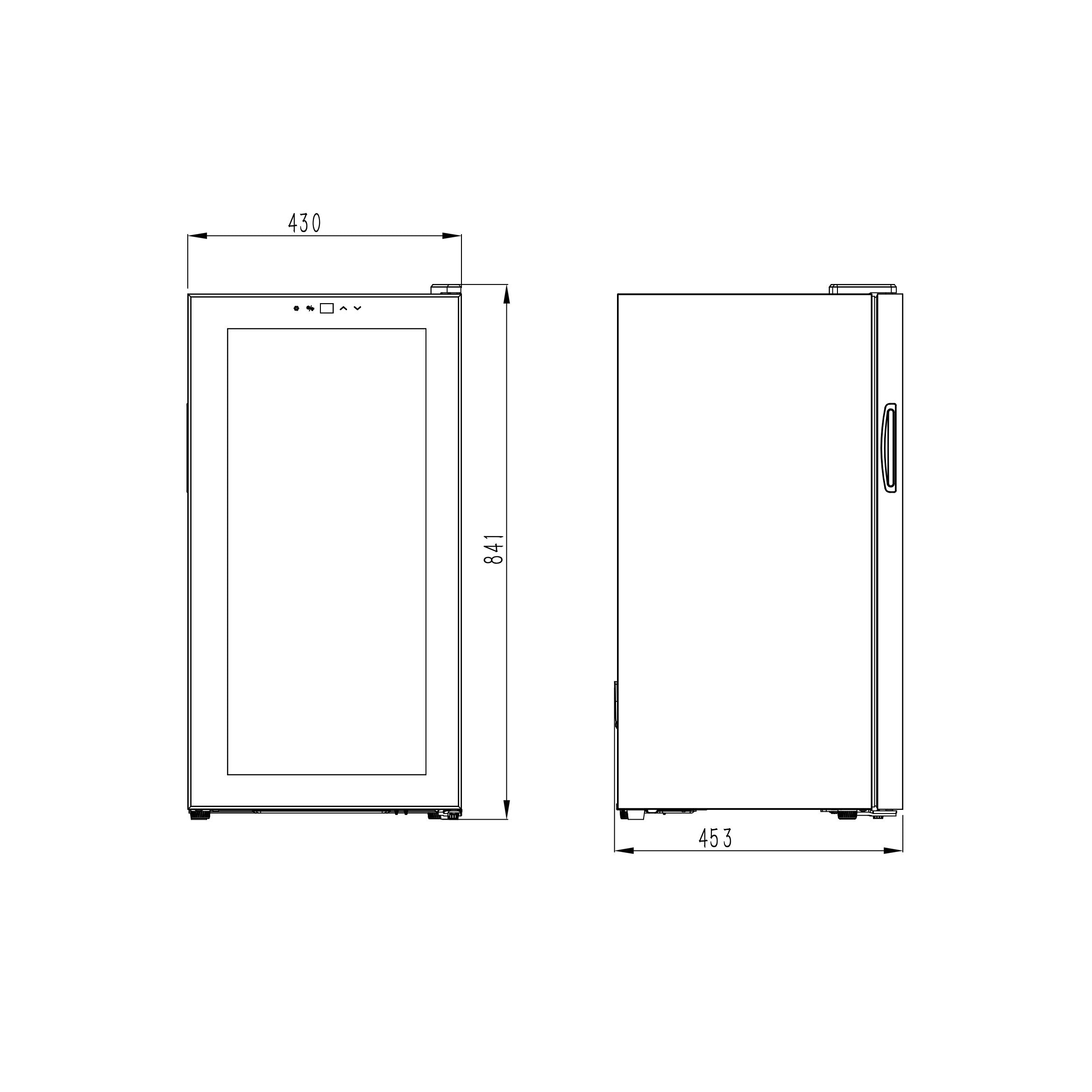 Bier- und Getränkekühlschrank Northern Collection 82 Black