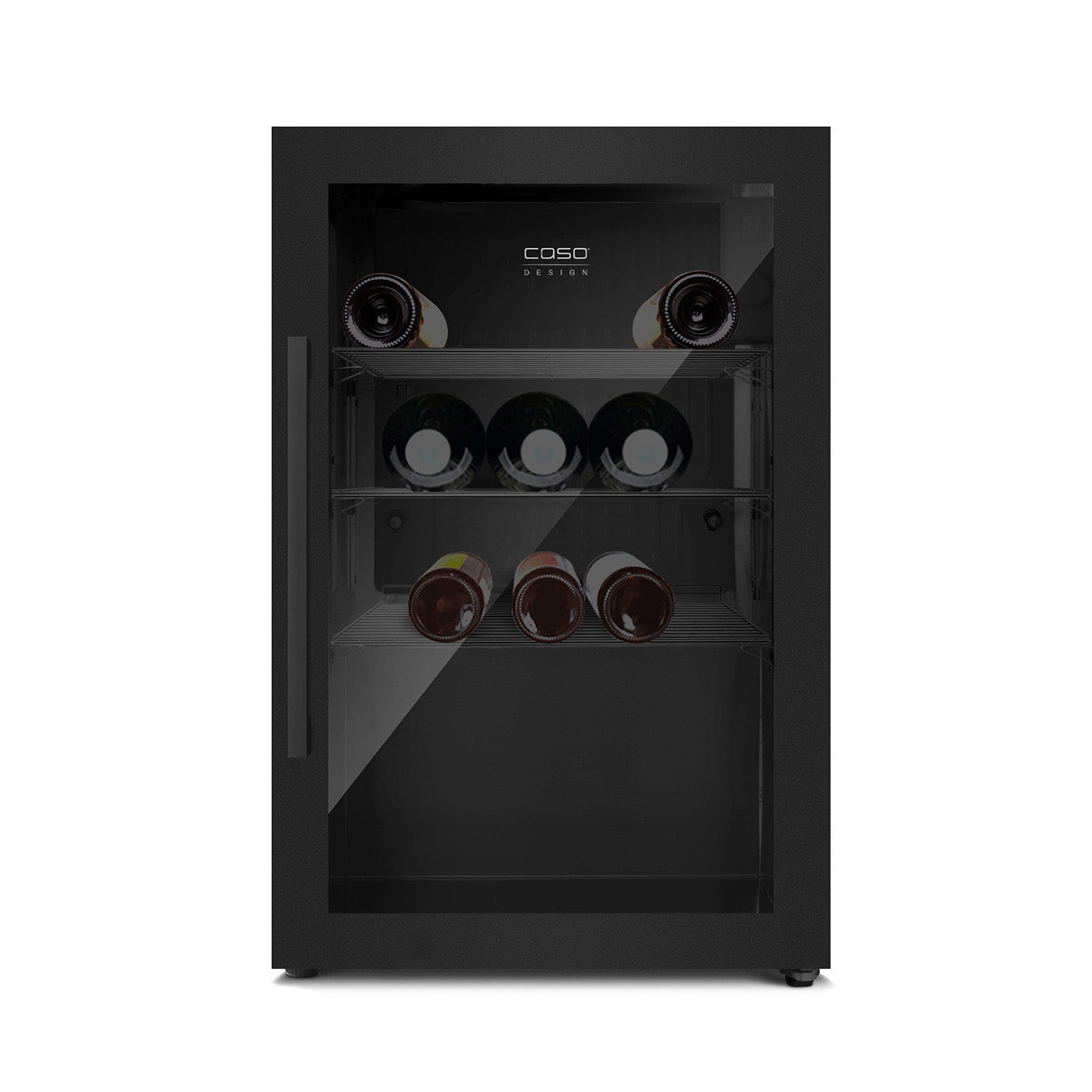Getränkekühlschrank CASO BBQ Cooler Black S-R front