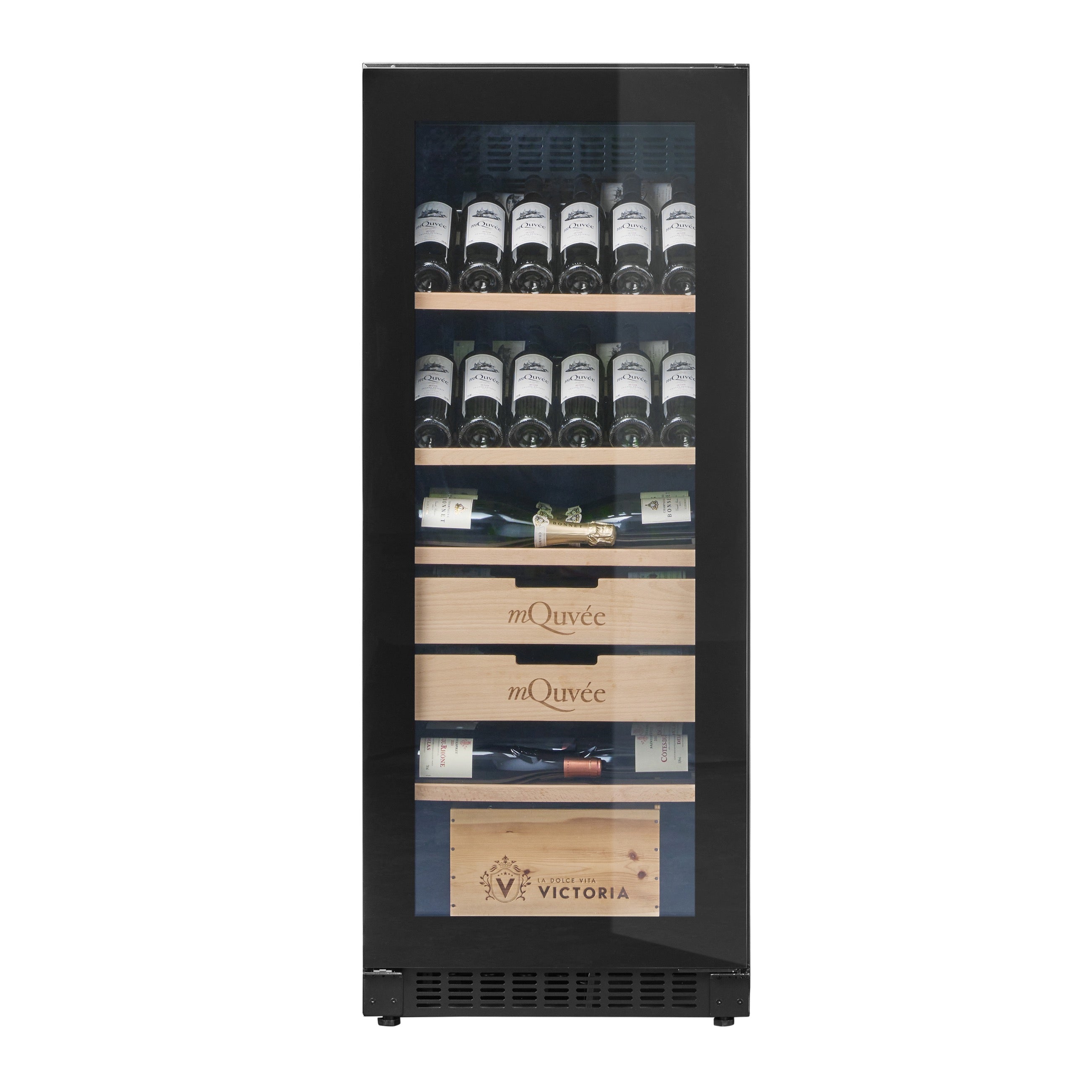 Weinklimaschrank 142 Flaschen mQuvée Velvet 100 Glass