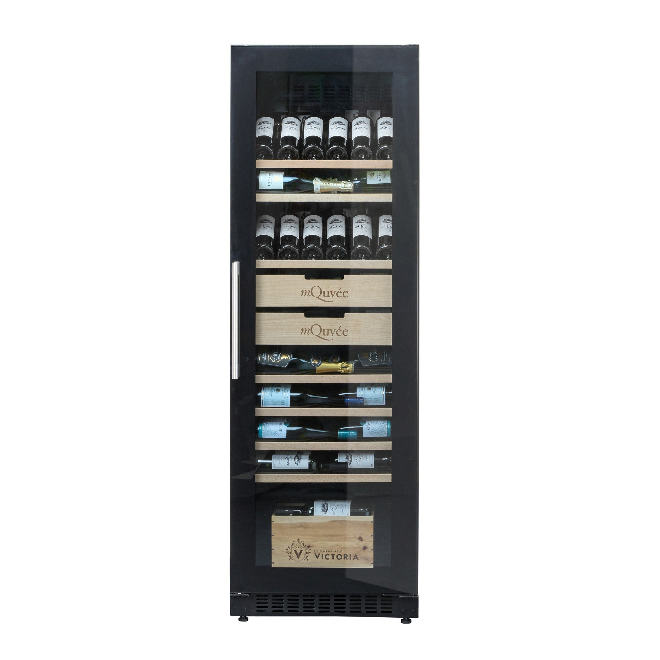 Weinklimaschrank 200 Flaschen mQuvée Velvet 125 Glass