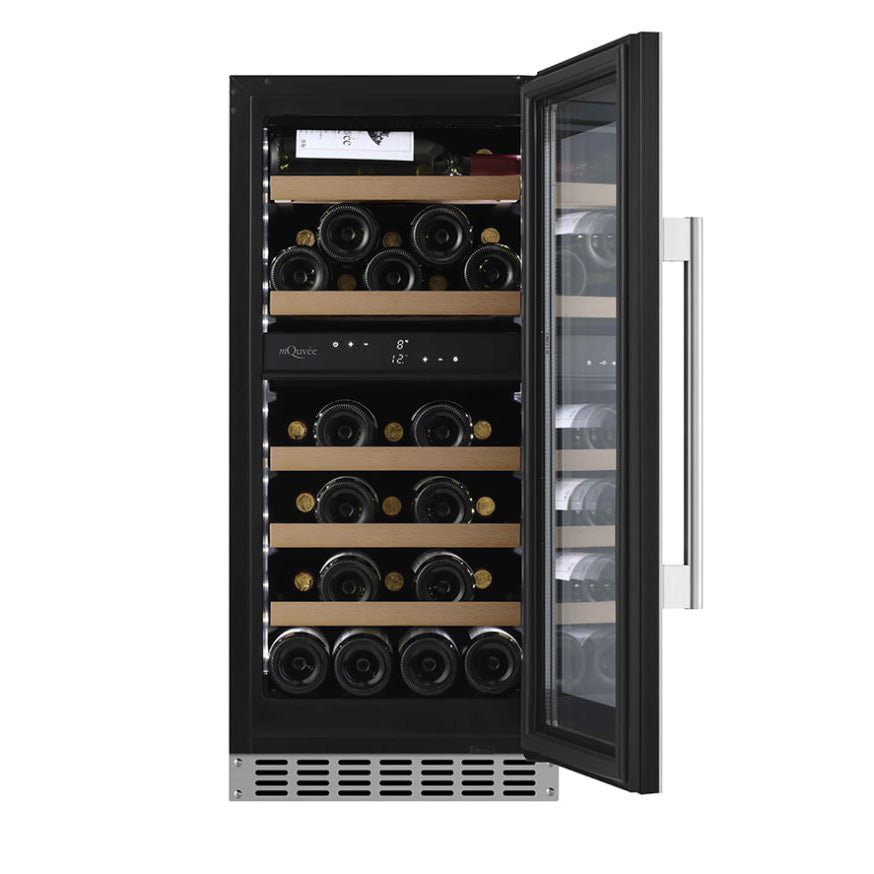 Wine refrigerator 34 bottles mQuvée WineCave 800 40D Stainless