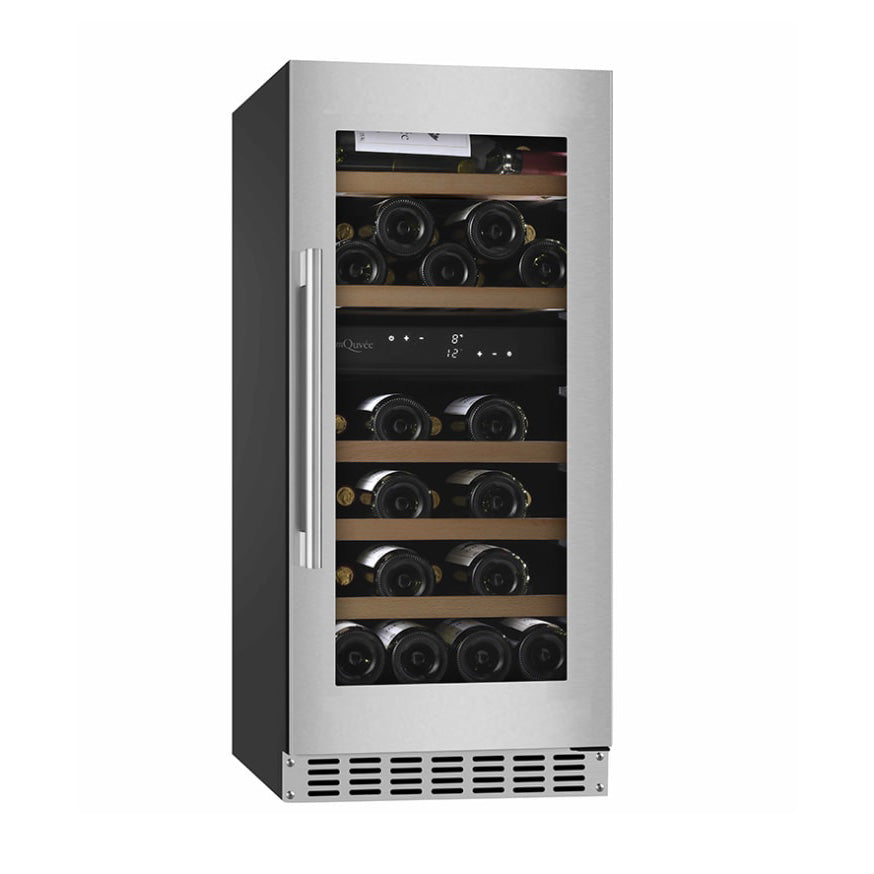 Wine refrigerator 34 bottles mQuvée WineCave 800 40D Stainless