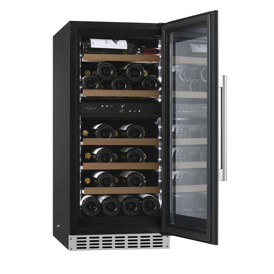 Wine refrigerator 34 bottles mQuvée WineCave 800 40D Stainless
