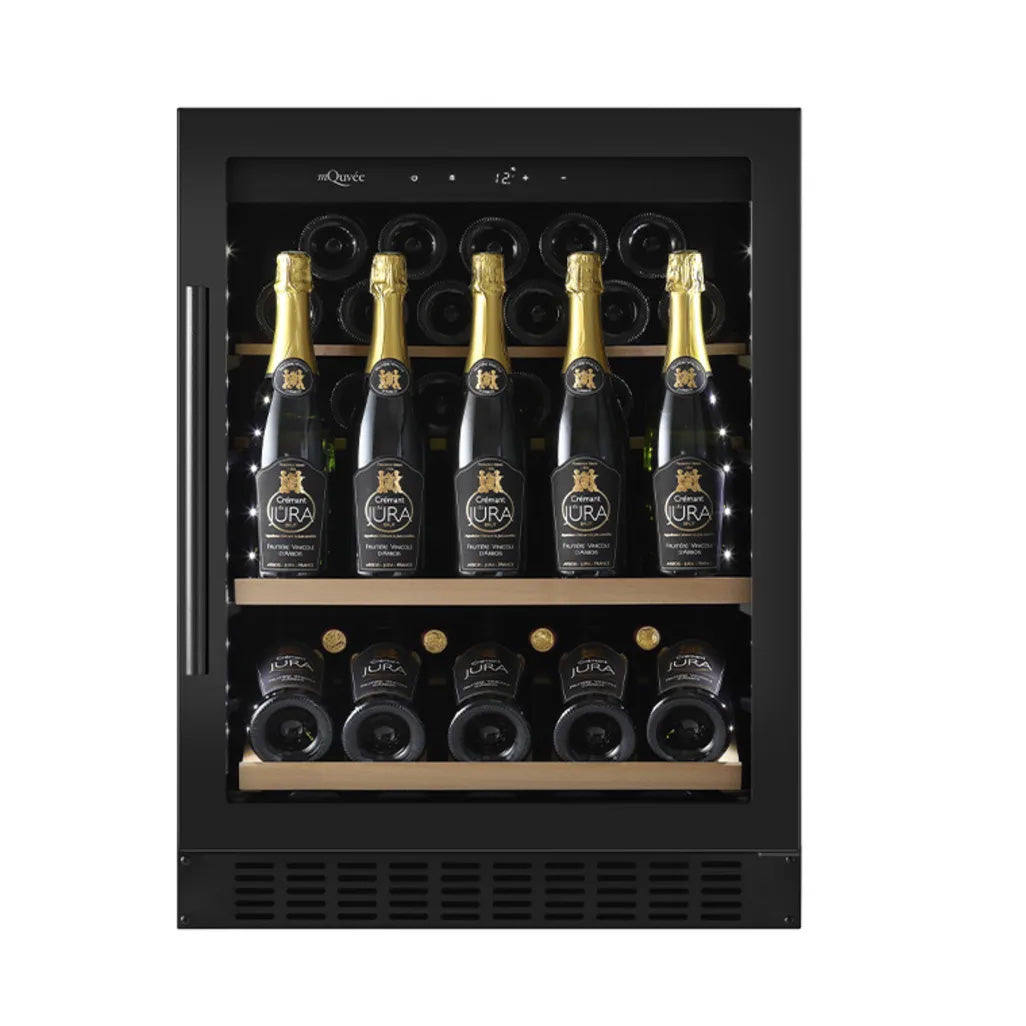 wie lange kann man champagner im kühlschrank aufbewahren mQuvée WineCave 700-60S Anthrazit – 36-Flaschen Champagnerkühlschrank