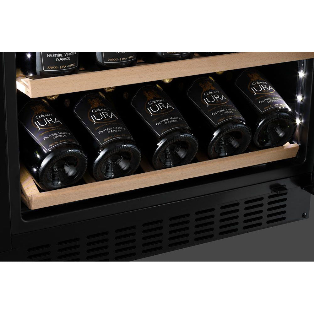 Weinkühlschrank 45 Flaschen WineCave 700 60S Anthracite Black Champagne
