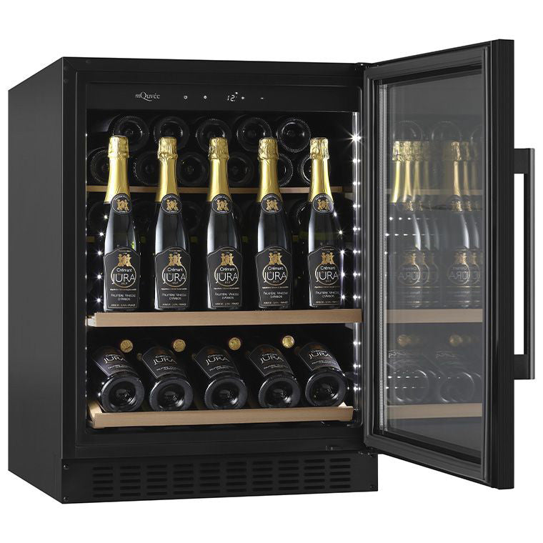 Weinkühlschrank 45 Flaschen WineCave 700 60S Anthracite Black Champagne