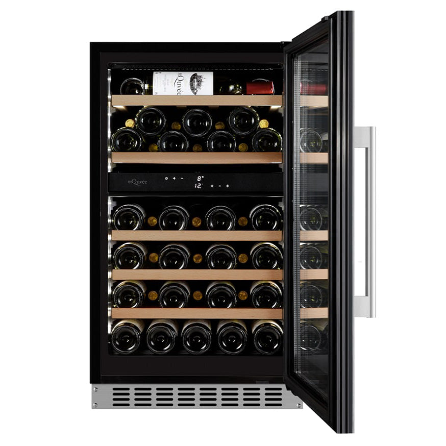 Wine refrigerator 46 bottles mQuvée WineCave 800 50D Fullglass Stainless