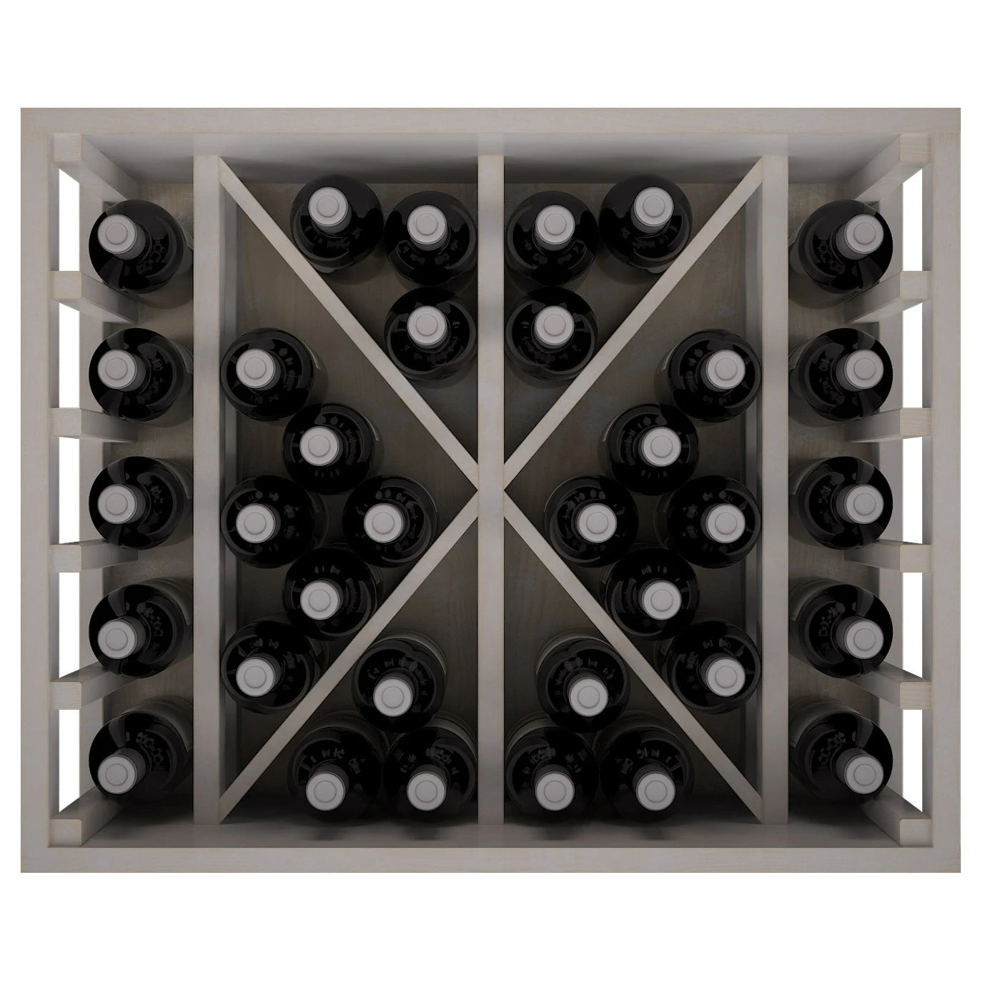 Weinregal aus Kiefernholz für 34 Flaschen Godello EW2531