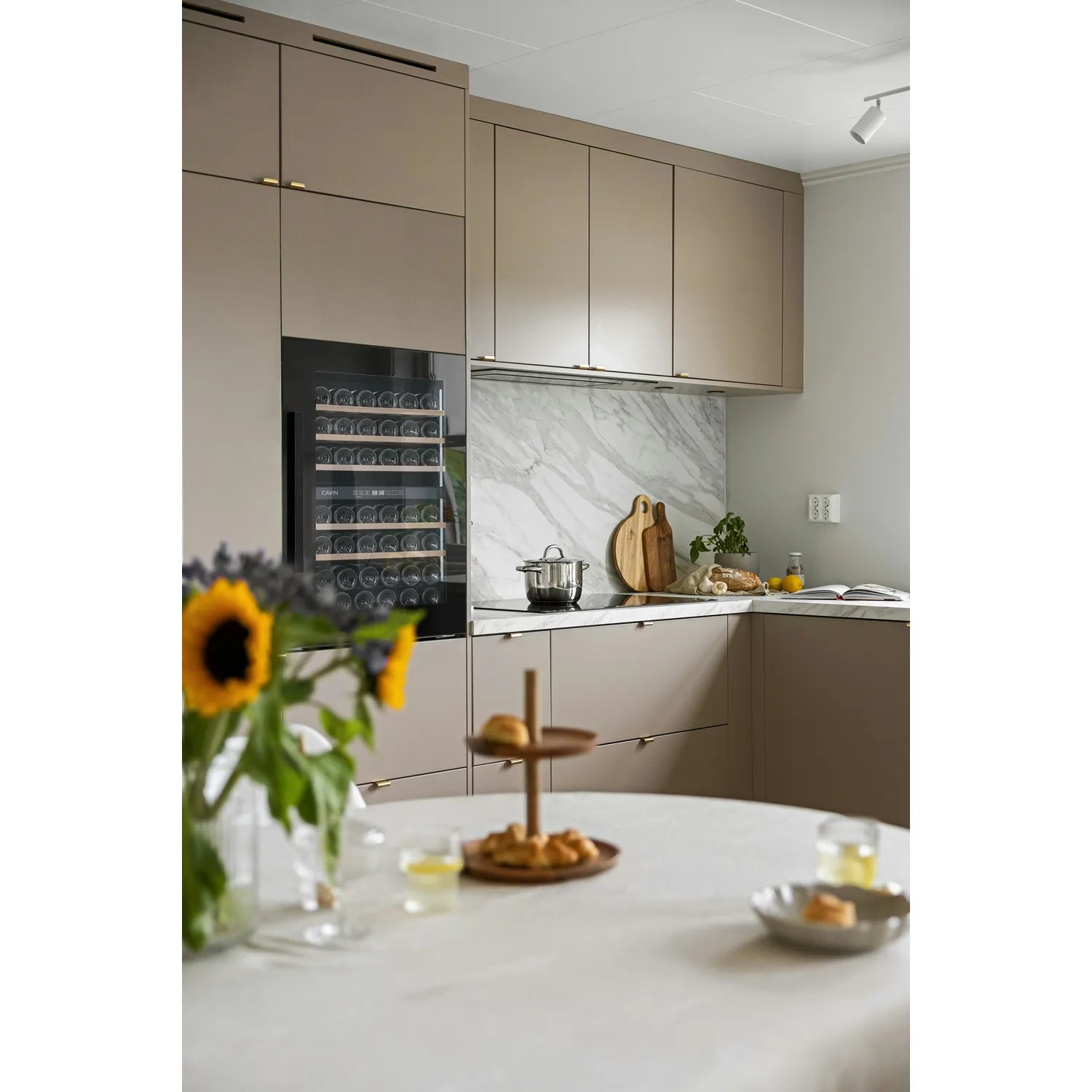 Wine Cooler 42 bottles Cavin Scandinavian Collection 90 Fullglass Black