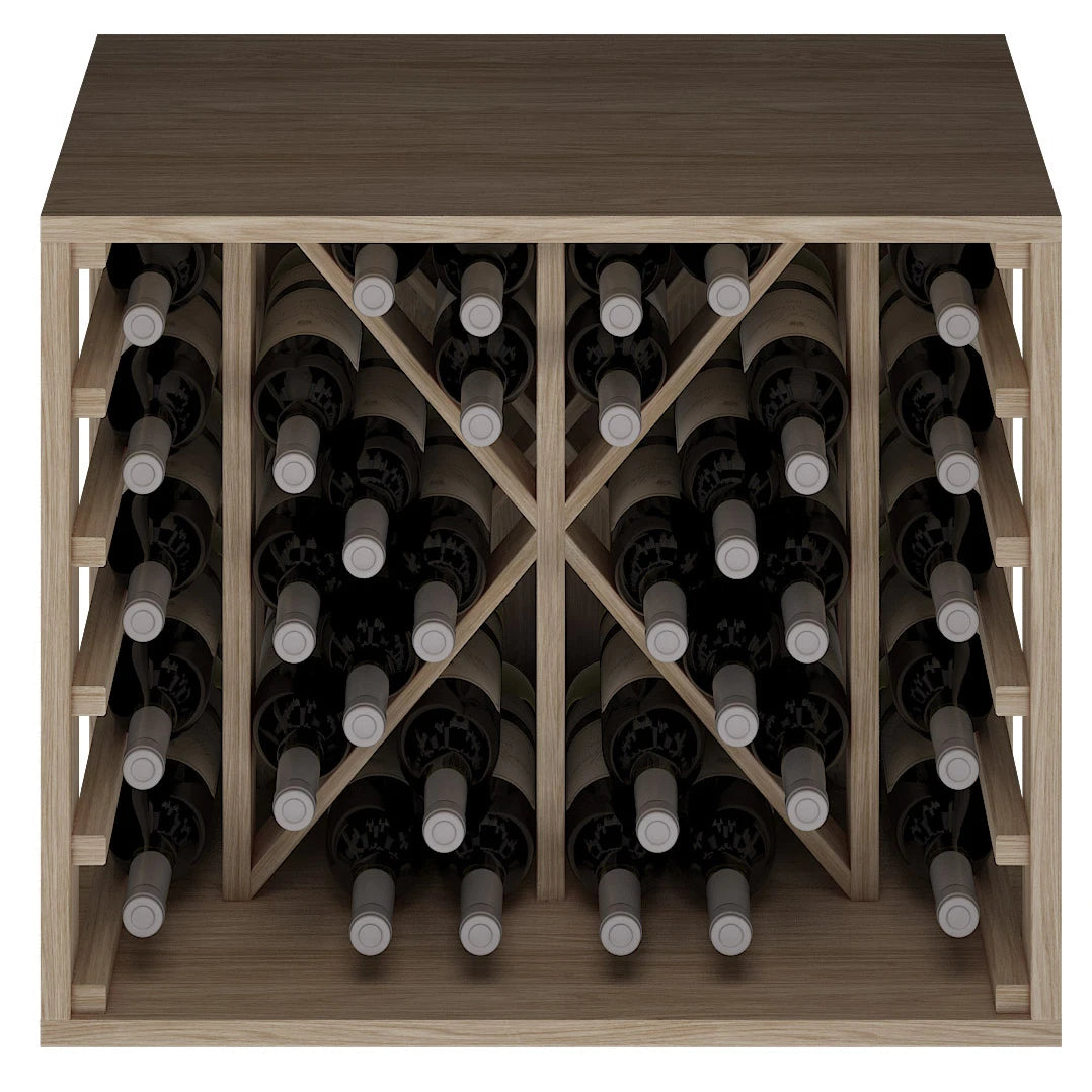 Oak wine rack for 34 bottles Godello ER2531