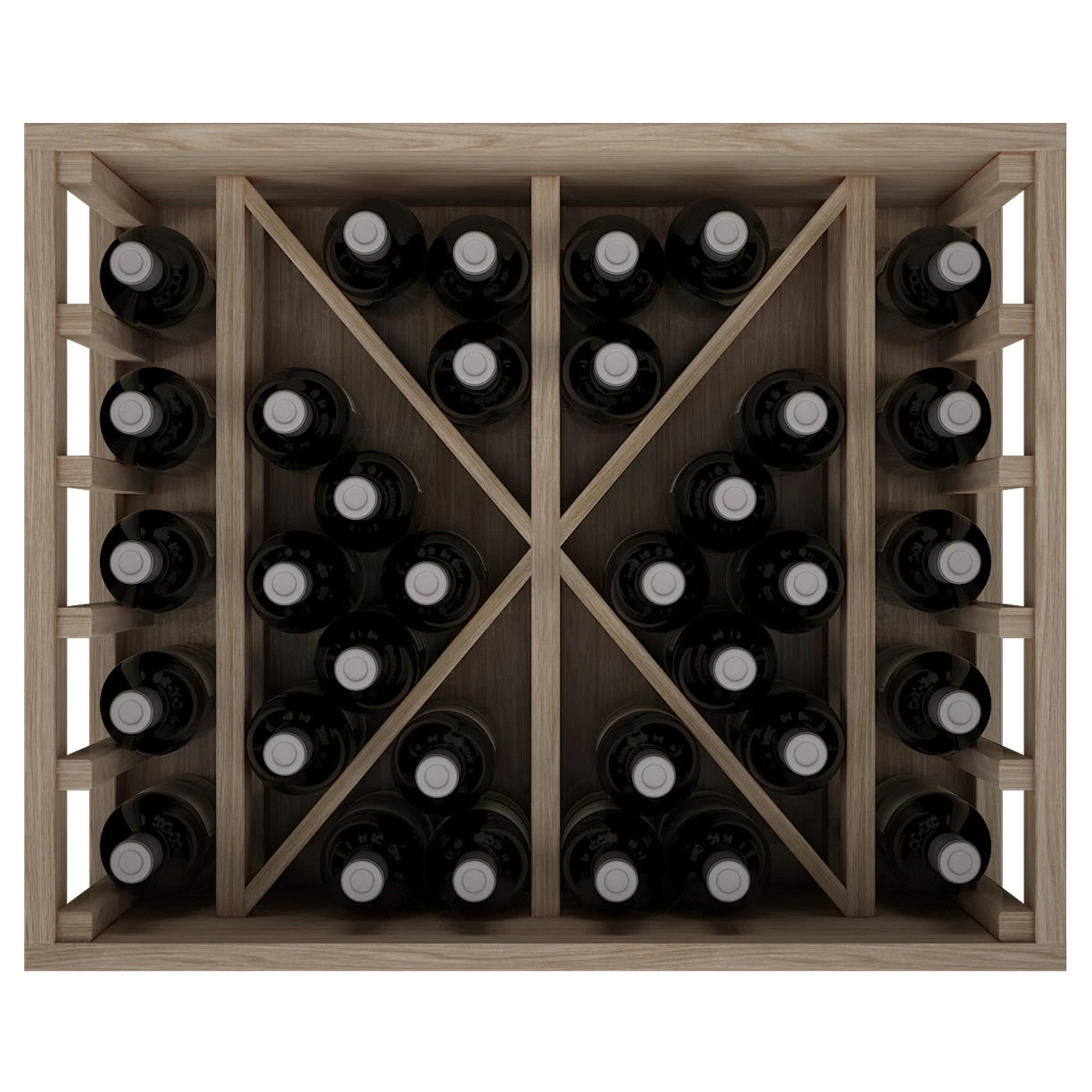 Oak wine rack for 34 bottles Godello ER2531