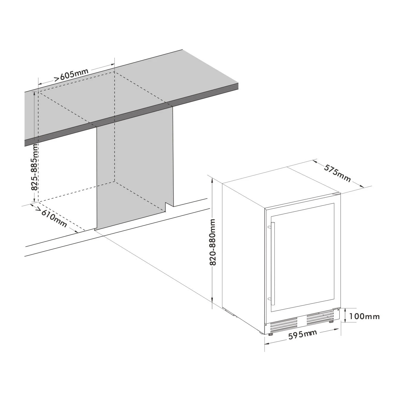 Outdoor-Kühlschrank Frigelux RETT136A