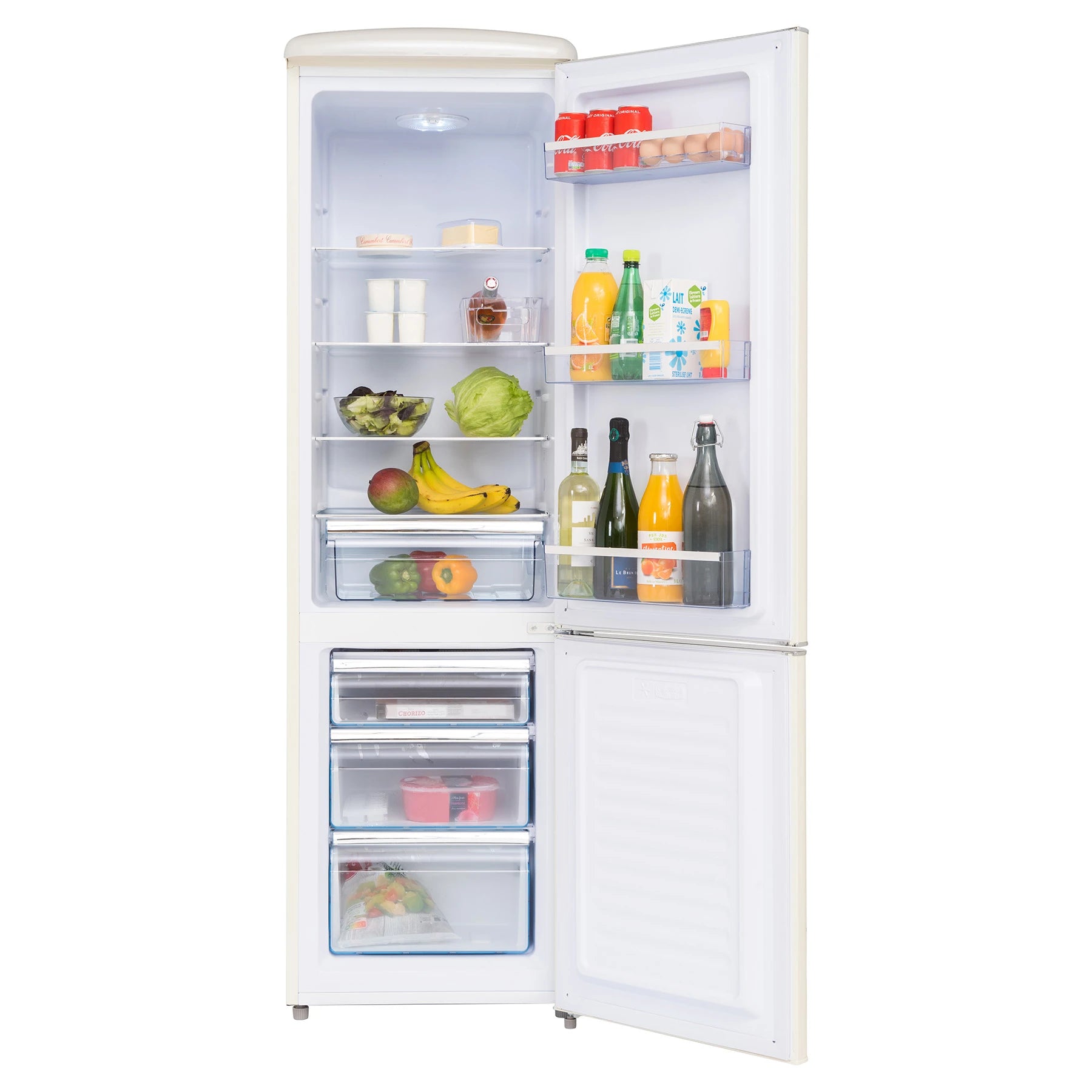 Retro fridge-freezer Frigelux CB255RCD Cream