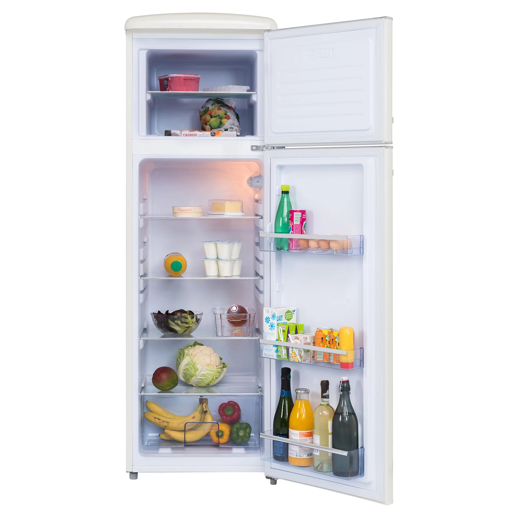 Retro fridge-freezer Frigelux RFDP246RCD Cream