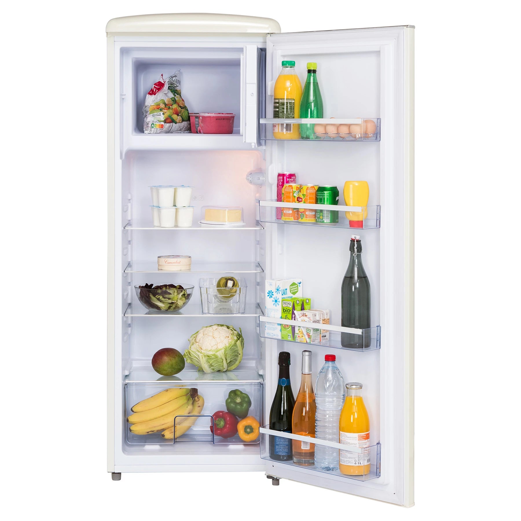 Retro refrigerator Frigelux RF218RCD Cream