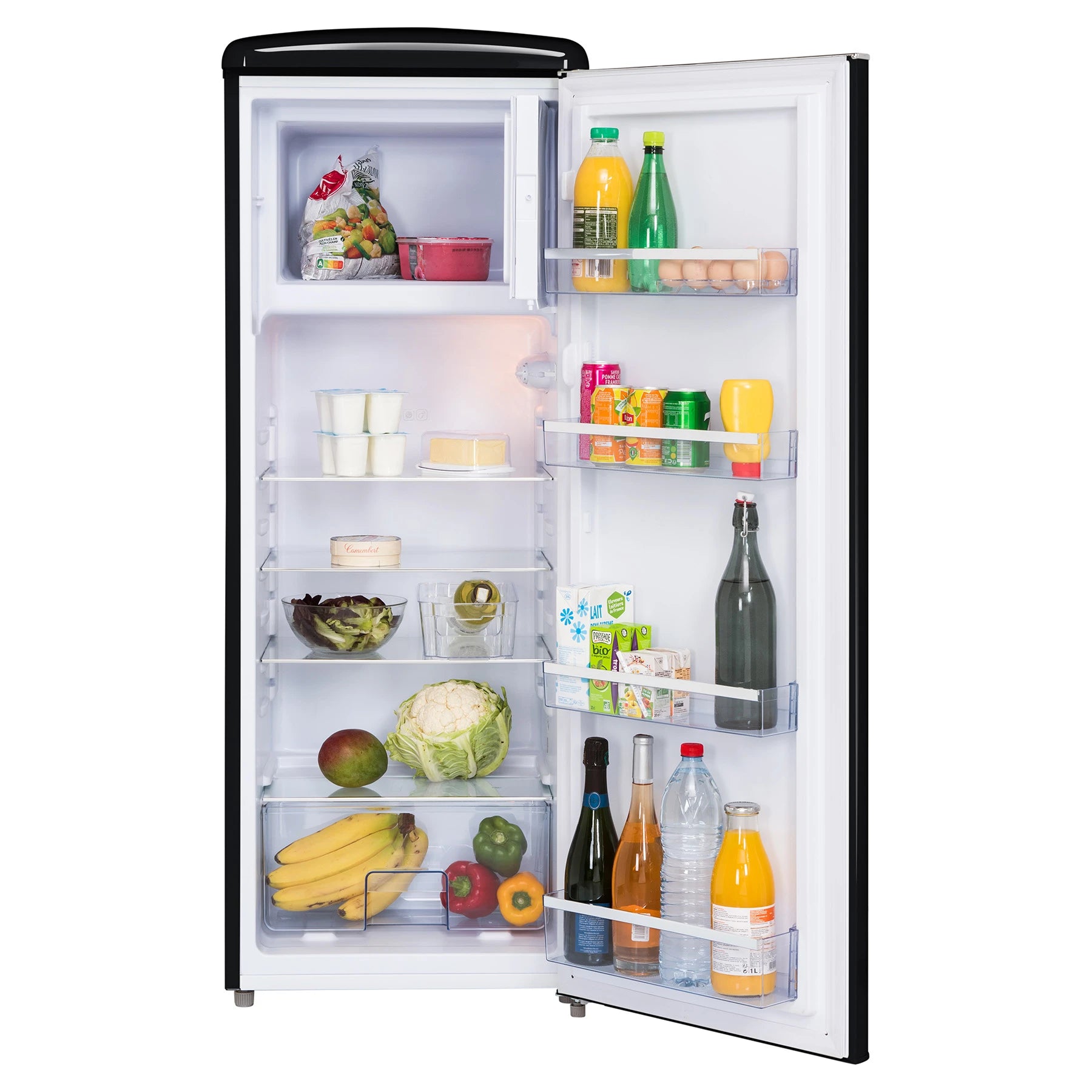 Retro refrigerator Frigelux RF218RND Black
