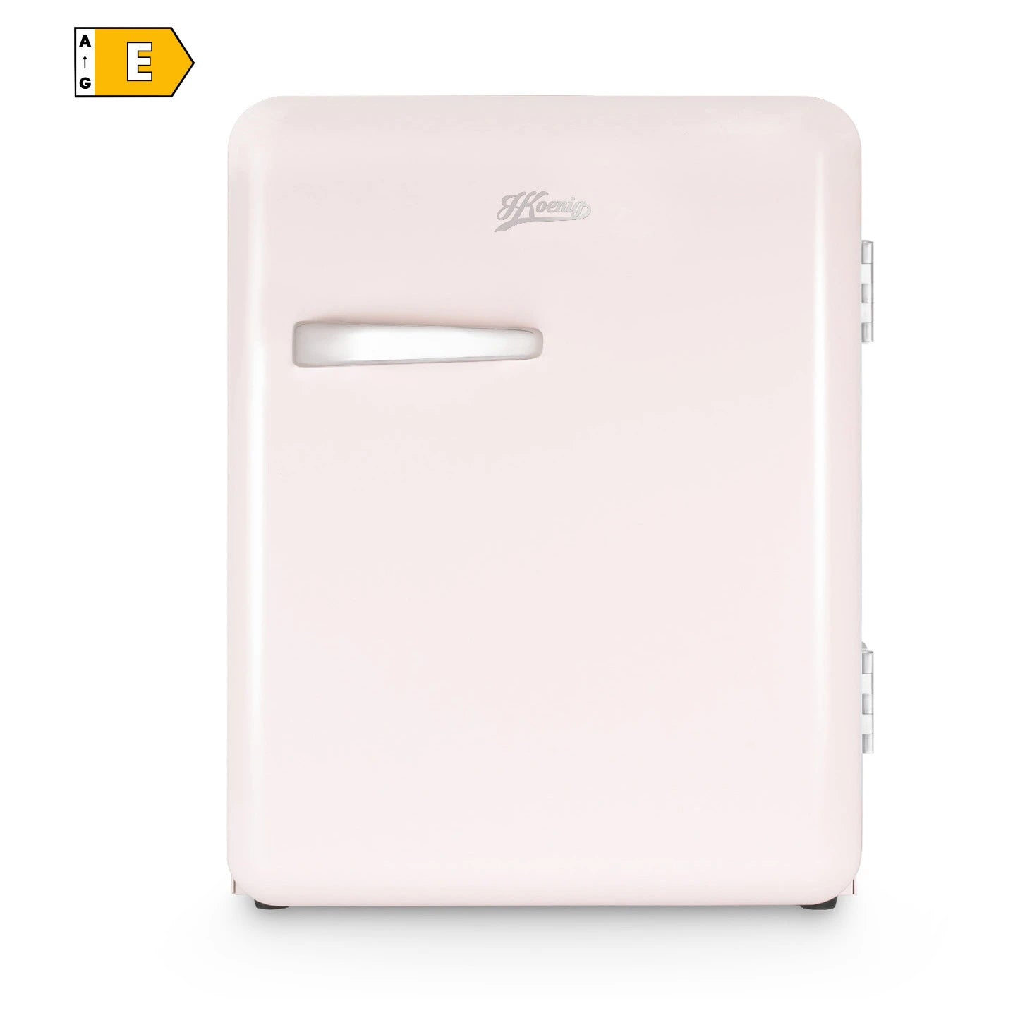 H.Koenig TOAD6 pink Mini Kühlschrank mit Retro-Design und verstellbaren Füßen