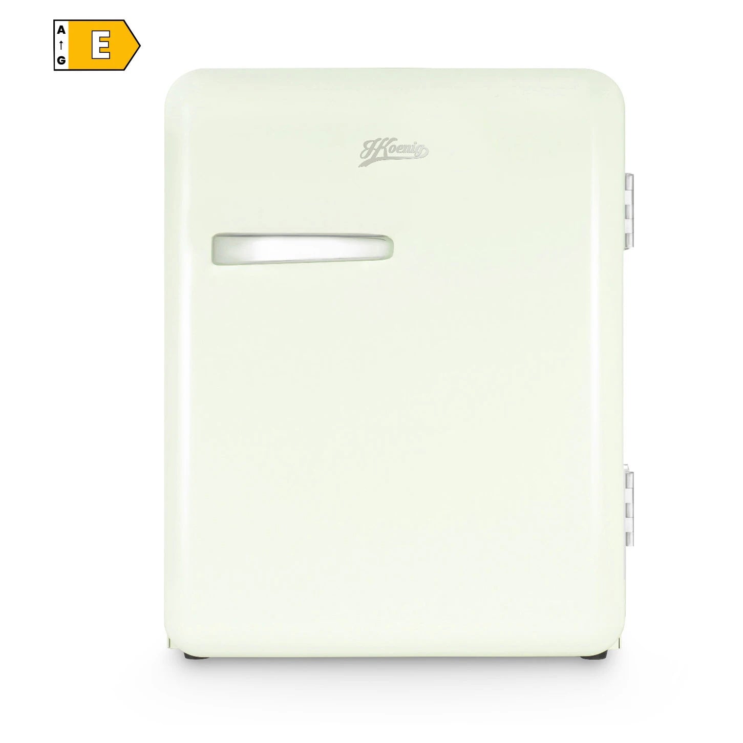 H.Koenig TOAD7 grüner Mini Kühlschrank mit Retro-Design und verstellbaren Füßen