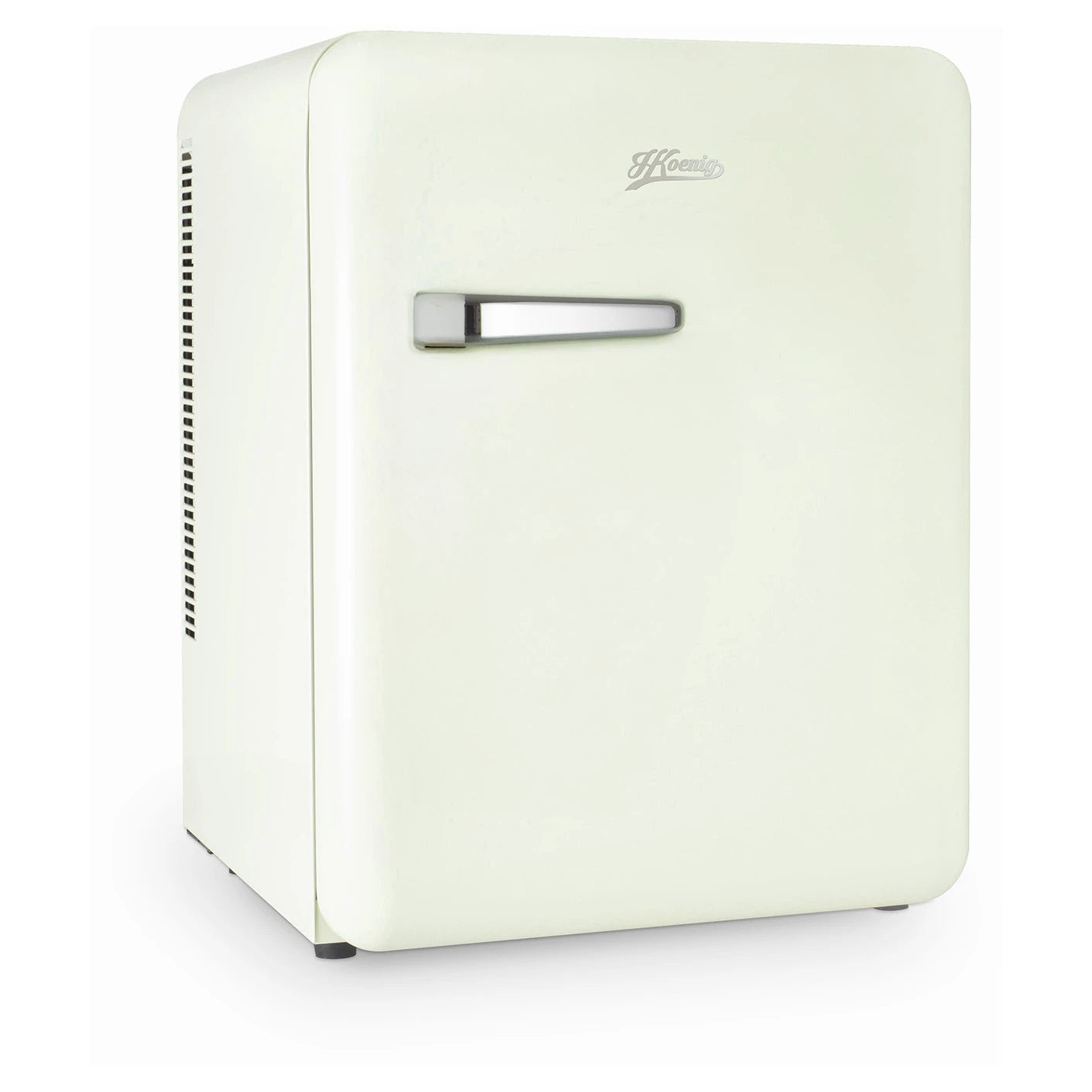 H.Koenig TOAD7 Retro Mini Kühlschrank mit sichtbarem Innenraum und Türablagen