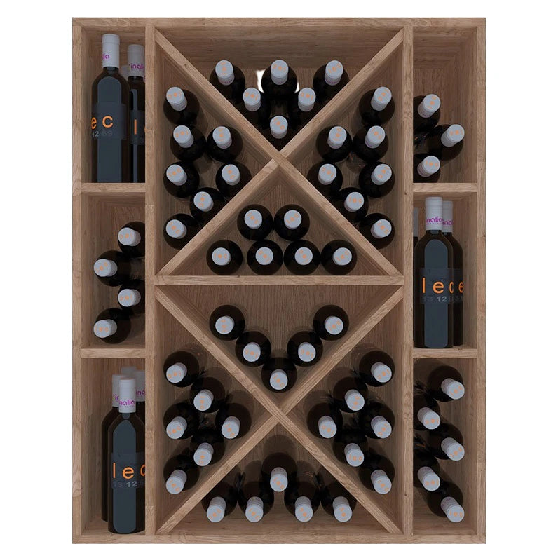 Pine wood wine rack for 90 bottles Godello EX2538