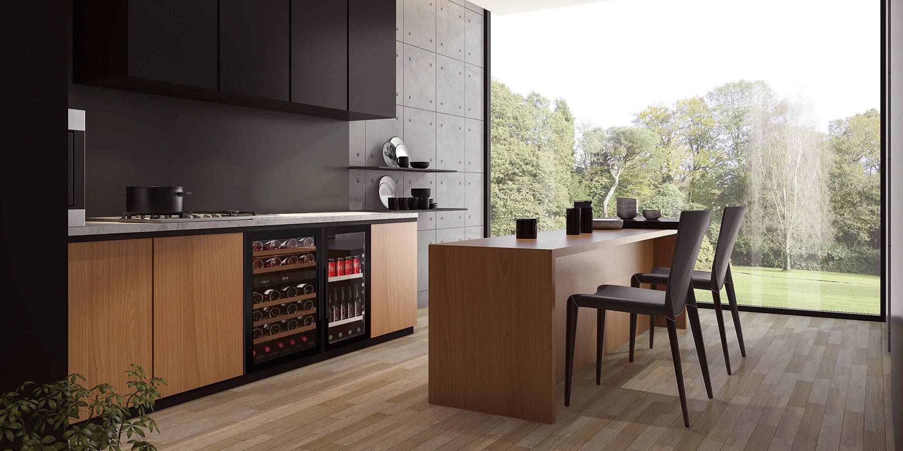 weinkuehlschrank mQuvee wine and beer Kuche