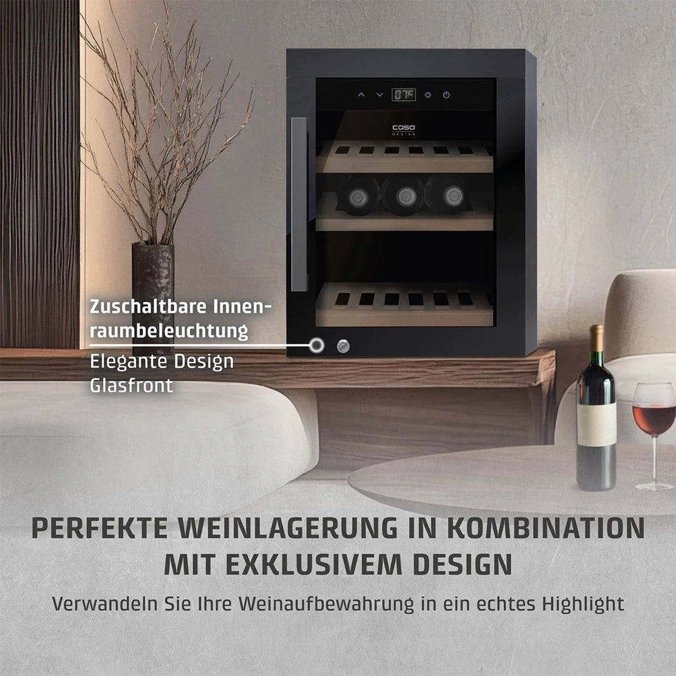 Weinkühlschrank 12 Flaschen Caso WineExclusive 12