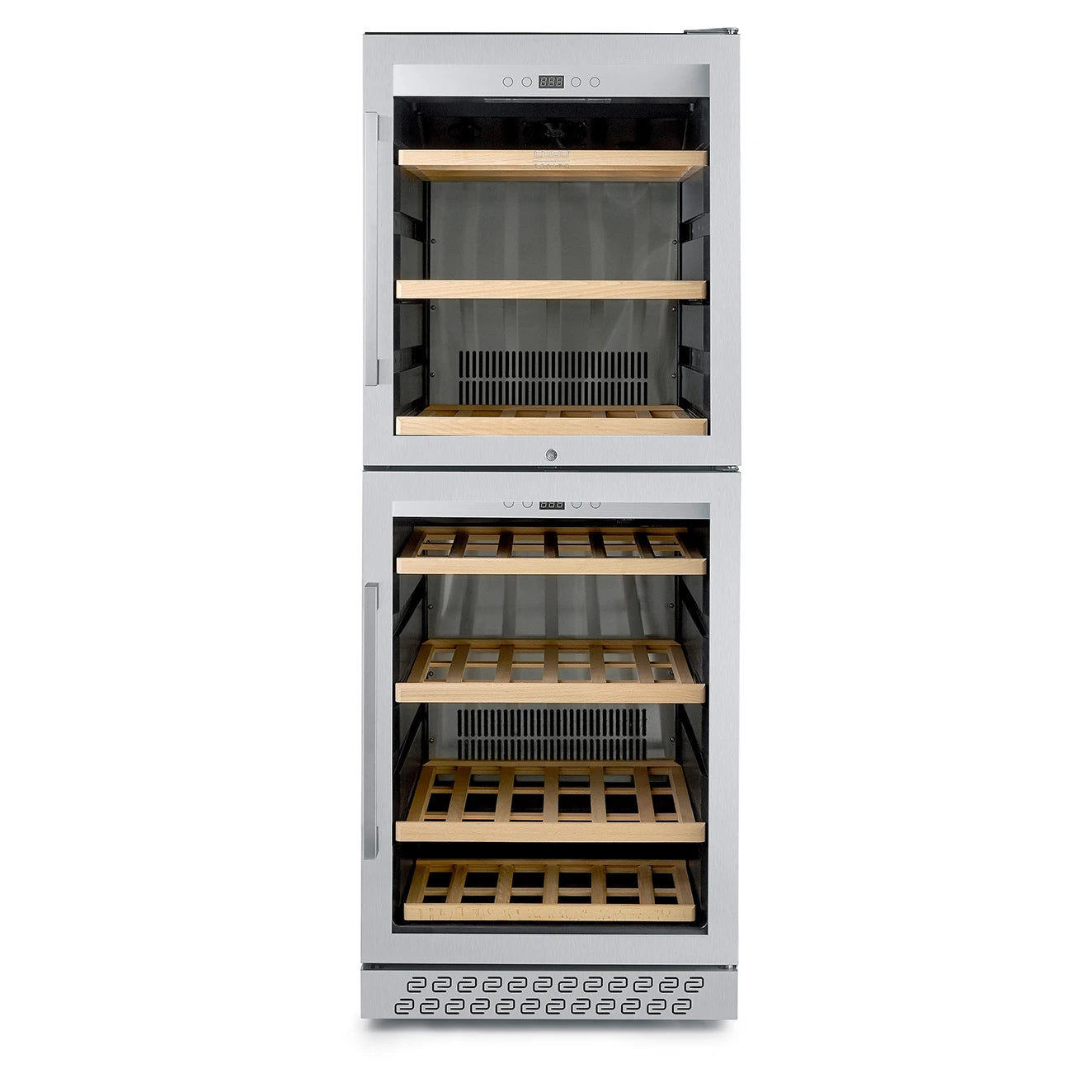 Freistehender Weinkühlschrank CASO Design WineChef Pro 126-2D Frontansicht