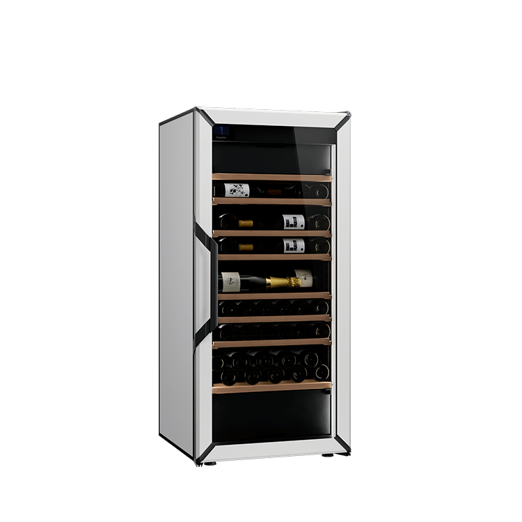 Weinkühlschrank 126 Flaschen Goguette 3 Zonen Weiß