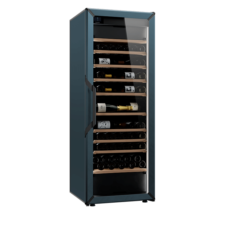 Weinkühlschrank 162 Flaschen Goguette 3 Zonen Blau