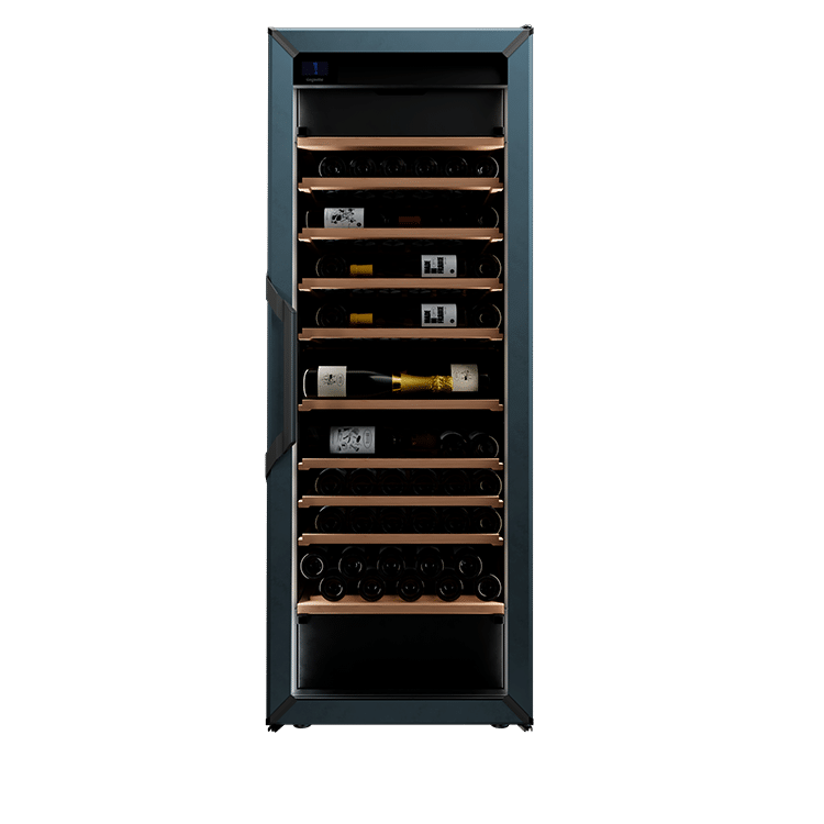 Weinkühlschrank 162 Flaschen Goguette 3 Zonen Blau