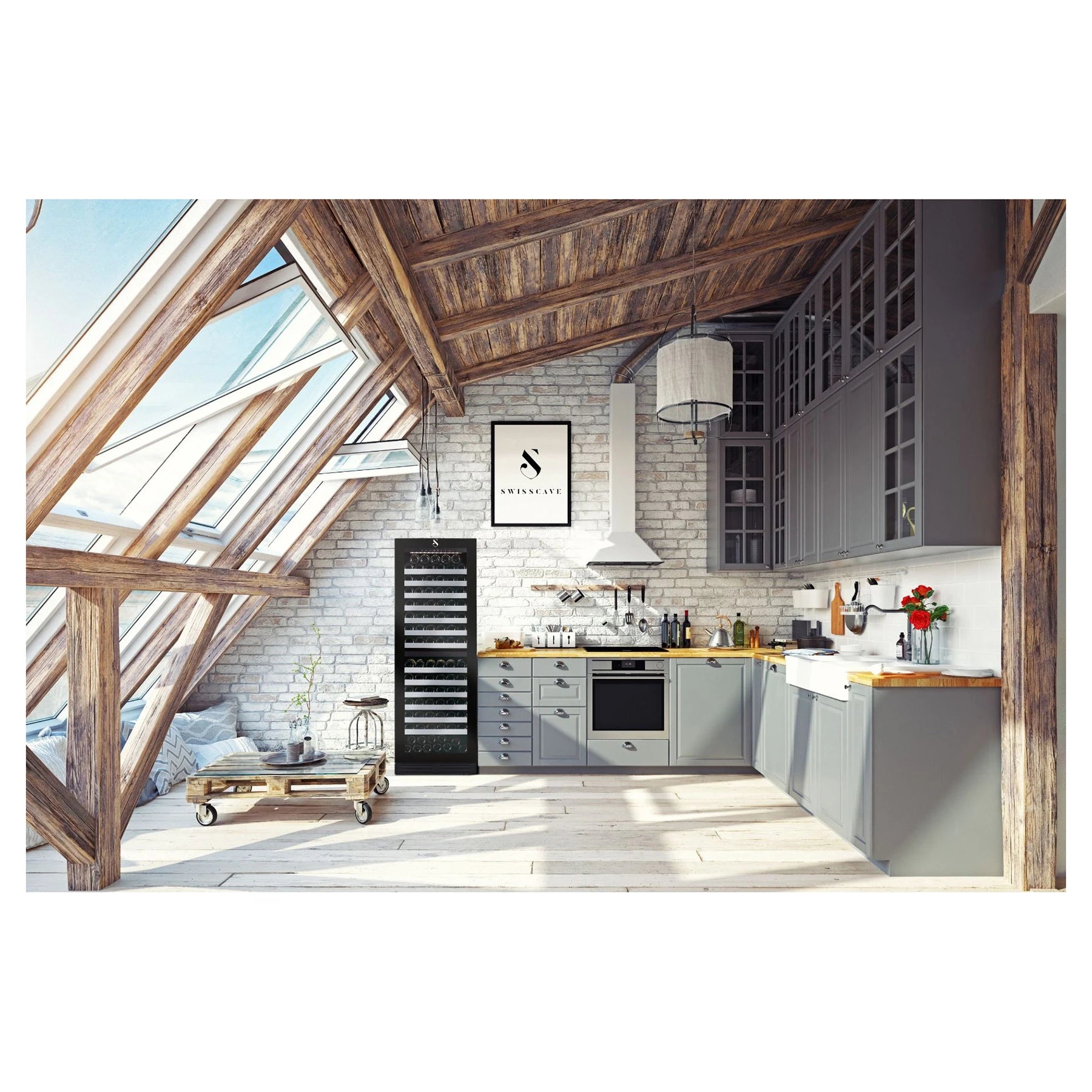 Weinkühlschrank 152 Flaschen Swisscave WLB-460DF-MIX