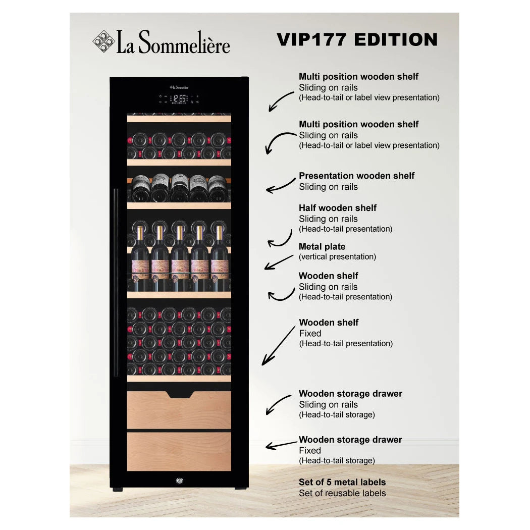Weinkühlschrank 177 Flaschen La Sommelière VIP177 EDITION