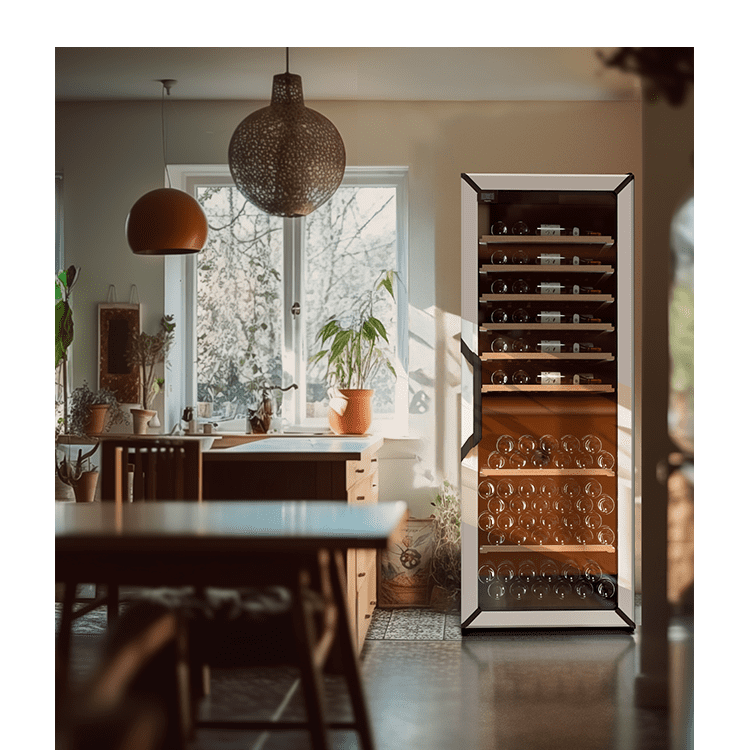 Wine Refrigerator 170 Bottles Goguette White
