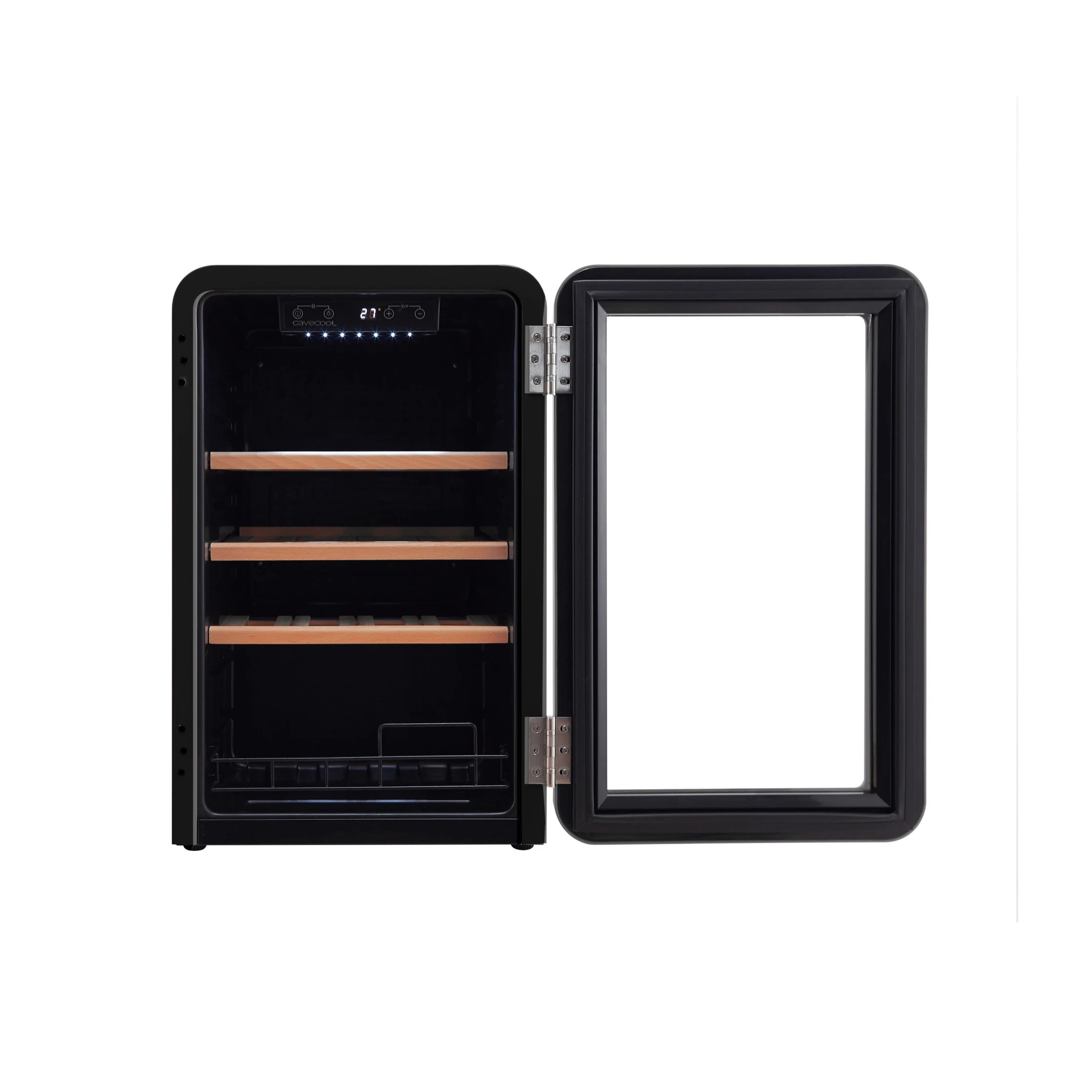 Weinkühlschrank 19 Flaschen Cavecool Retro Obsidian CC70SB