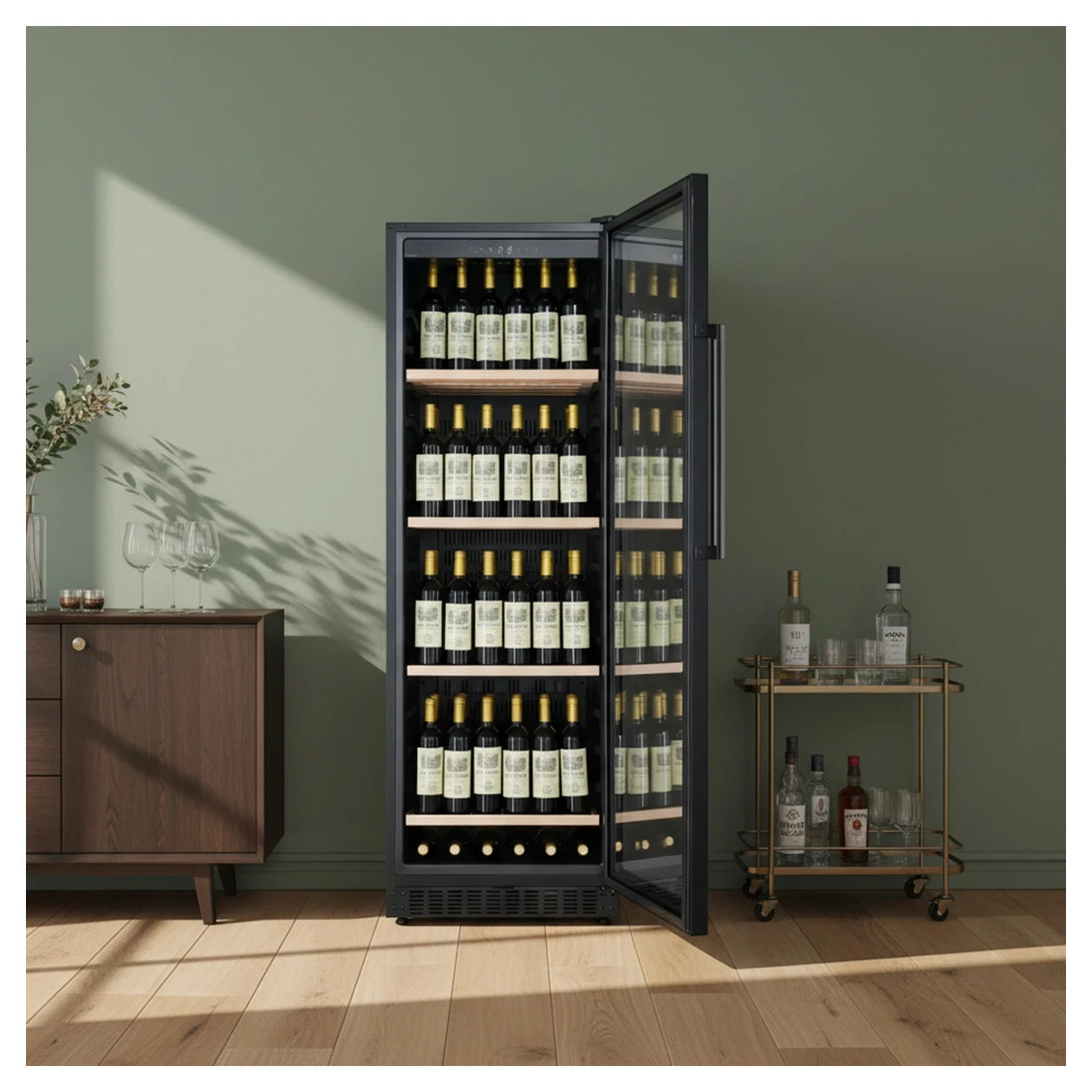 Wine Cooler 190 bottles Cavecool Ideal Emerald Display CC328MB-B1