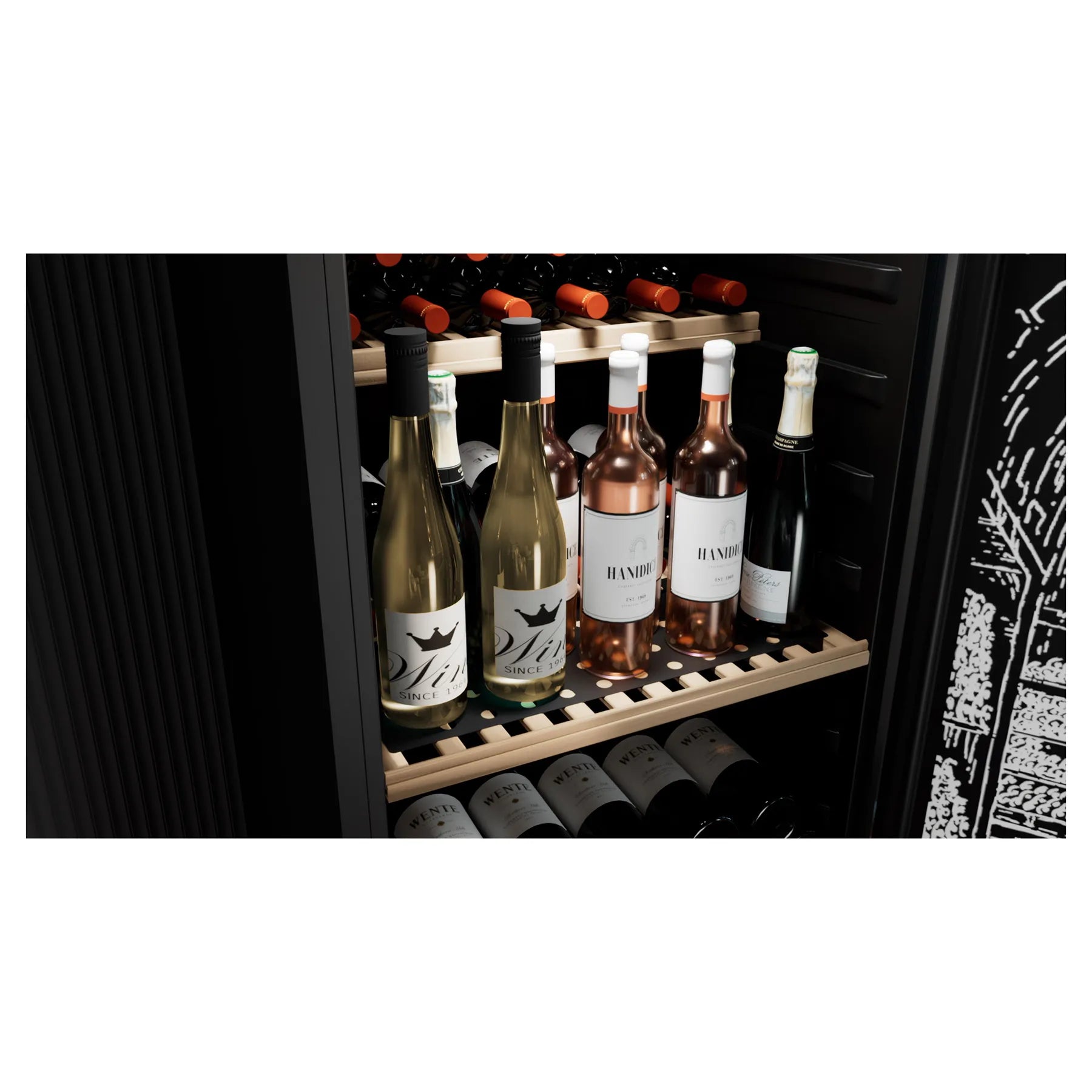 Wine Cooler 204 bottles Climadiff GARDE200D