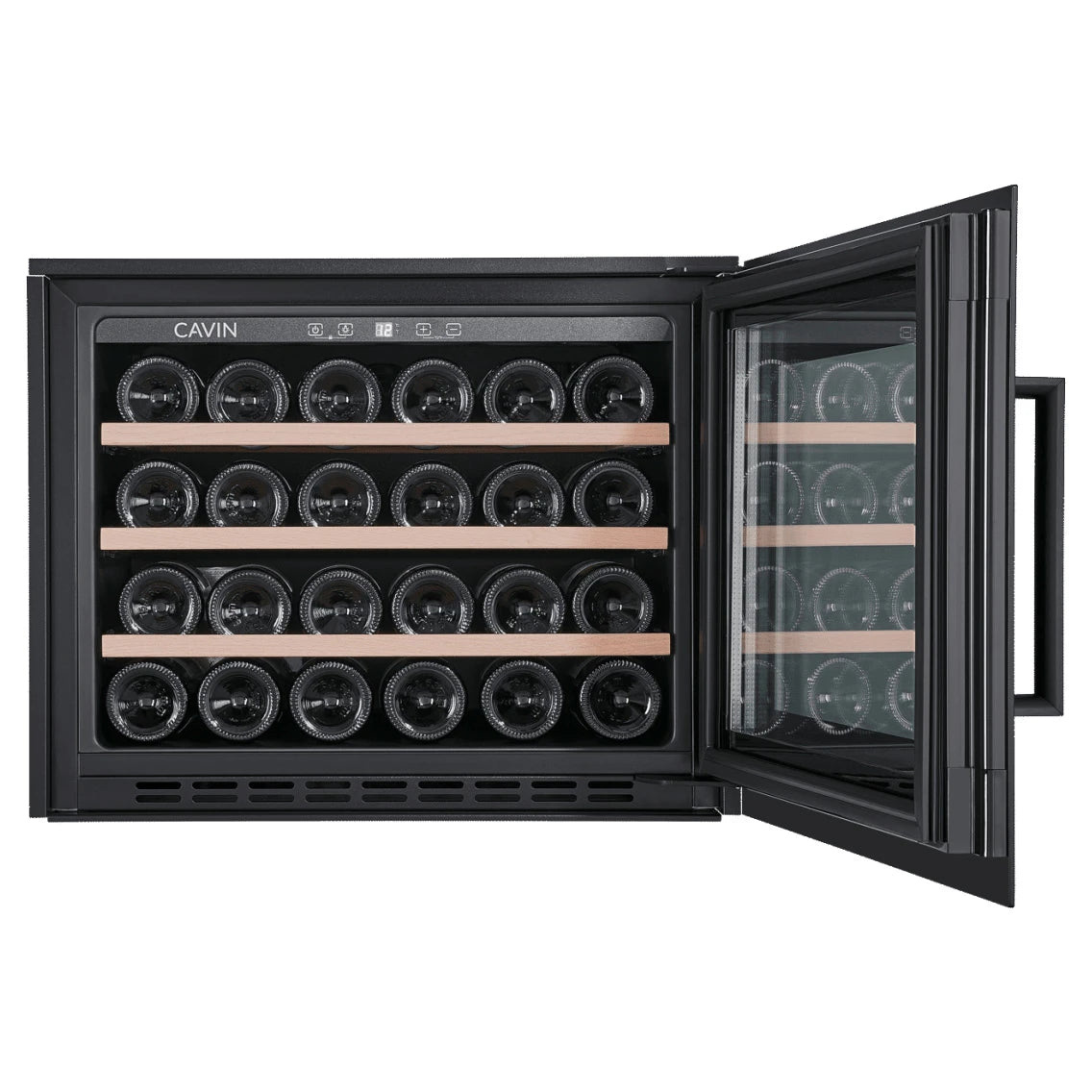 Wine Cooler 24 bottles Cavin Scandinavian Collection 45 Fullglass Black